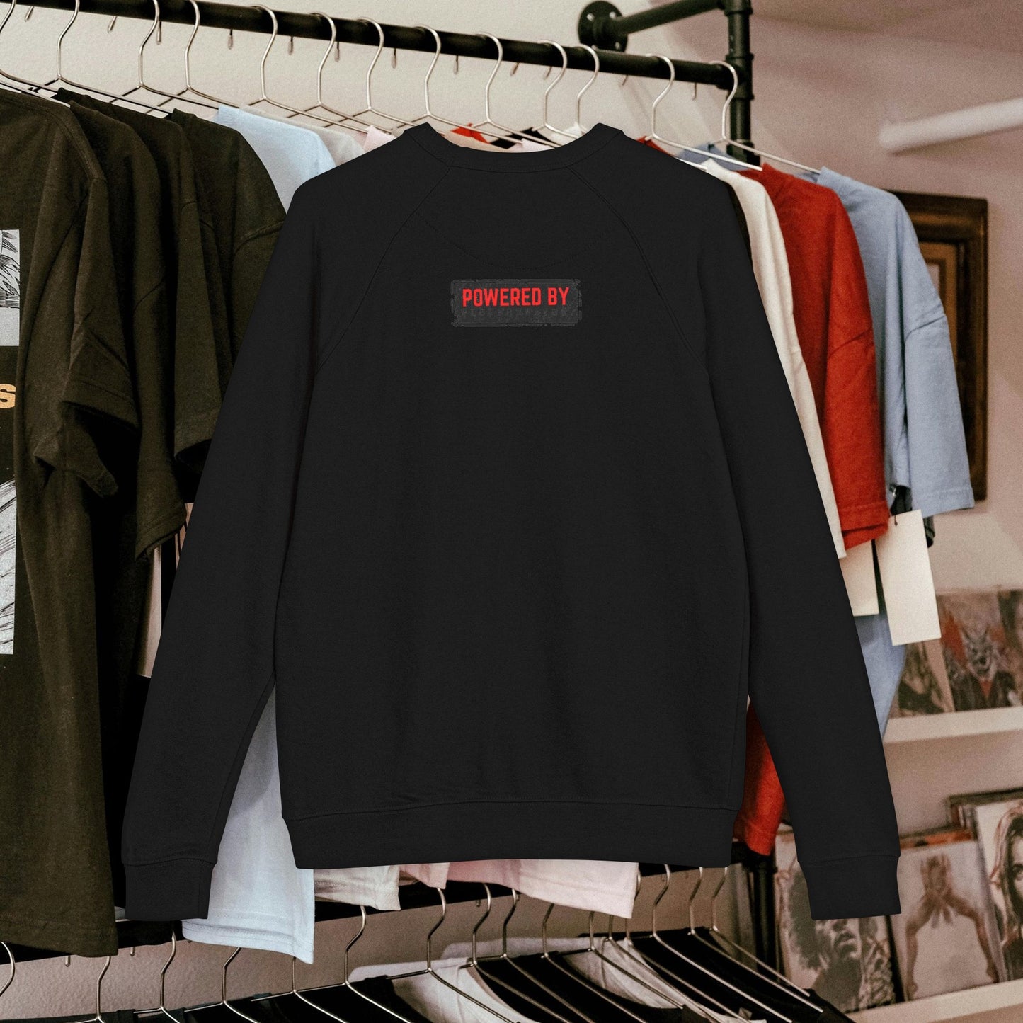 Unisex French Terry Raglan Crewneck_ 29 June 2025_ Limited Edition Vintage Motorcycle Apparel by WesternWaves: