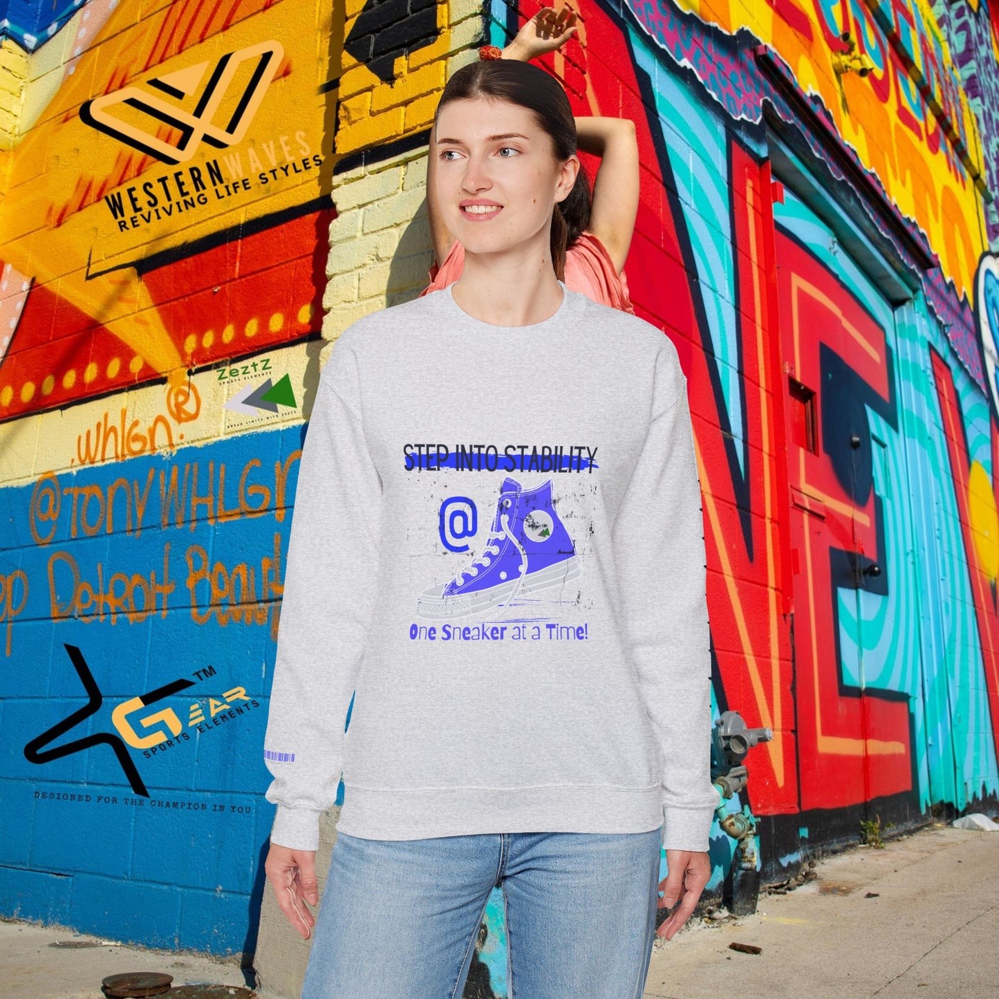 Unisex Heavy Blend™ Crewneck Sweatshirt_ N3+ Series UHBCSS PT2WW031_ Limited Edition Pure Luxury By WesternWaves: