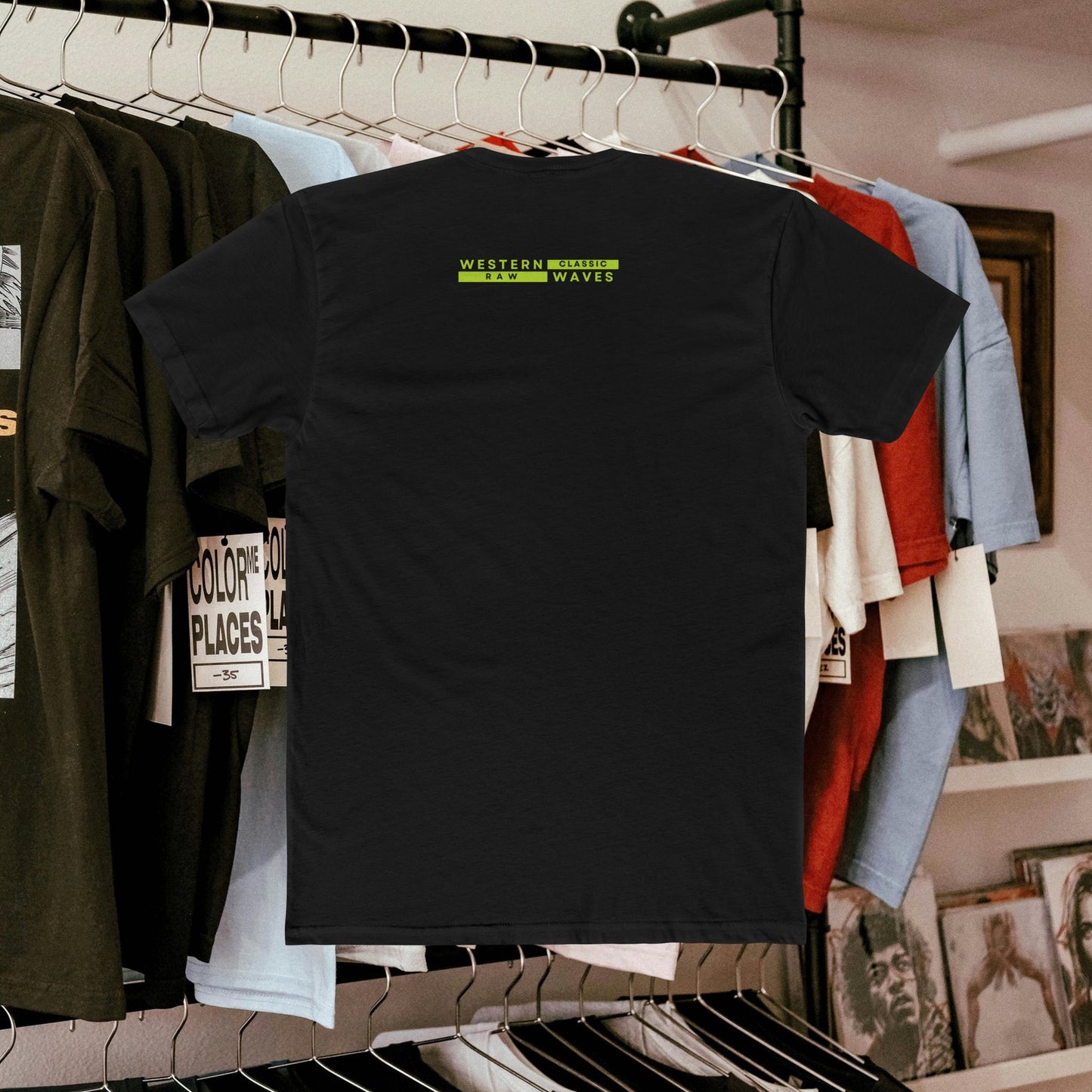 Unisex Cotton Crew Tee_ N3+ Series USCCTEE PT2WW004_ Limited Edition Workout & Everyday Routine Pleasure by WestenWaves: