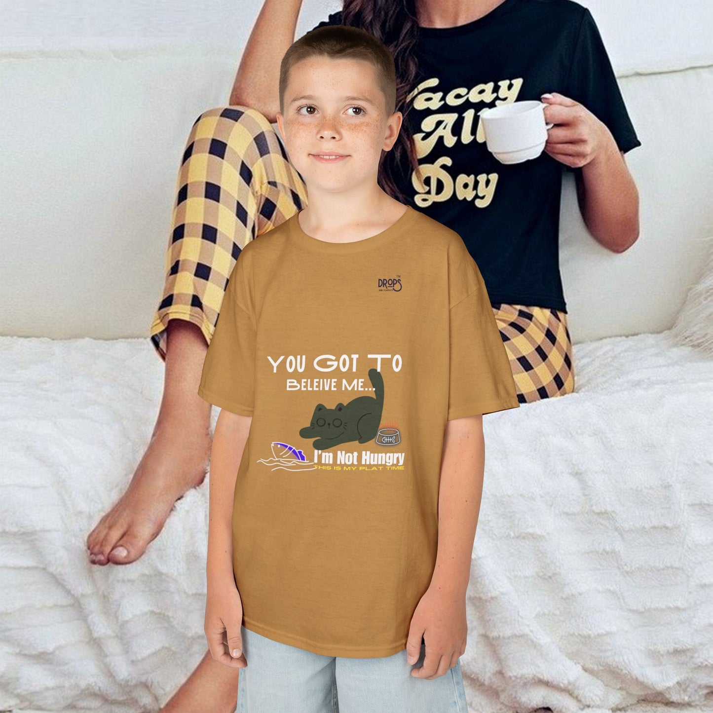 Kids Heavy Cotton™ Tee_ N2 Series KHCT PT2WW0011_ Limited Edition Durable Comfort for Every Adventure by WesternWaves: