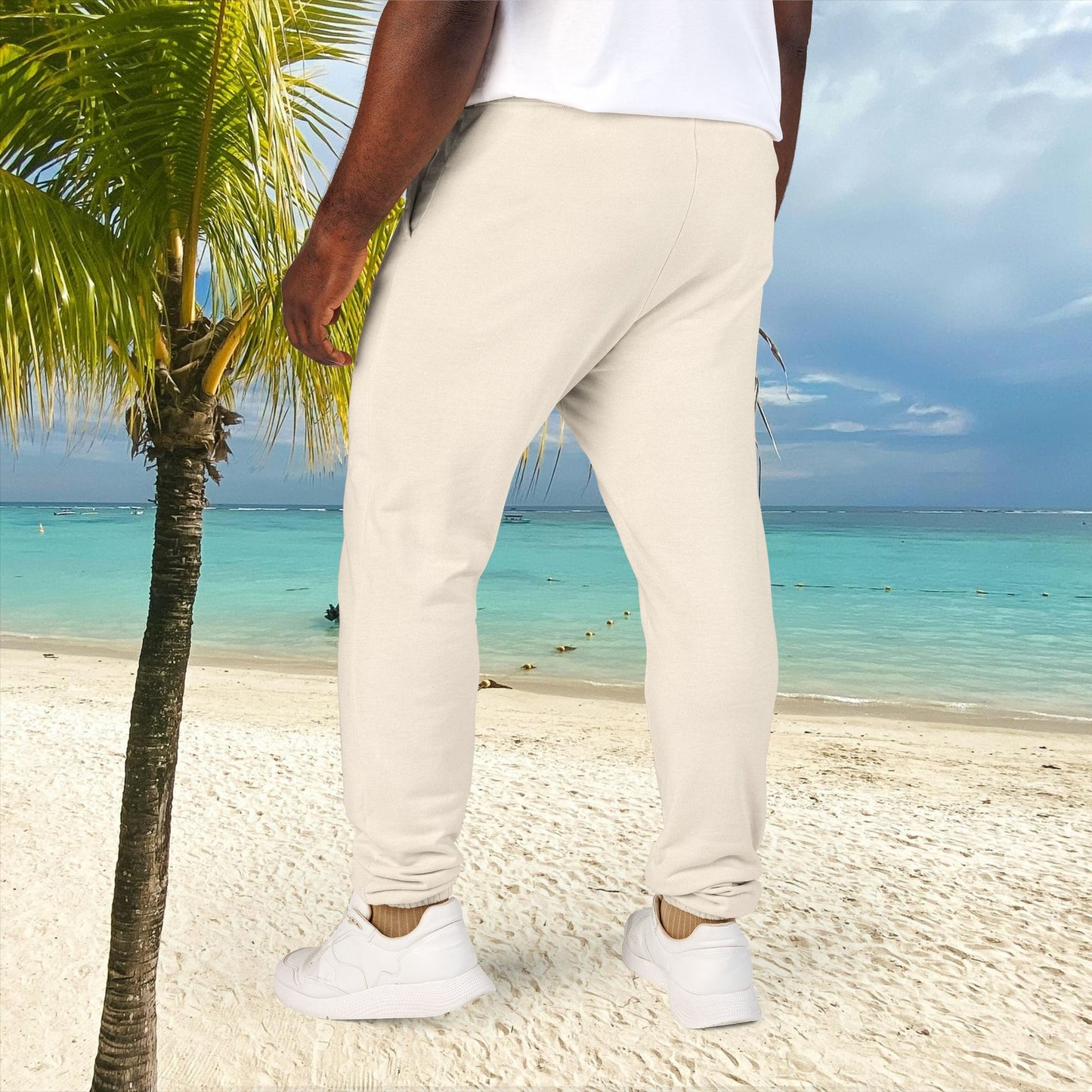 Unisex Fleece Sweatpants with Playful Design_ Series UWD 080_ Limited Edition Cozy Lounge Pants by WesternWaves: