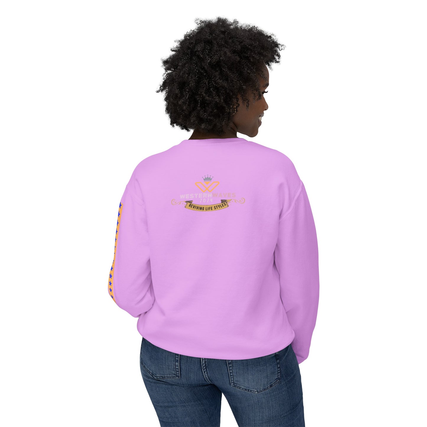 Unisex Lightweight Crewneck Sweatshirt_ N2+ Series ULWCSS PT2WW003_ Limited Edition Unparalleled Quality by WesternWaves: