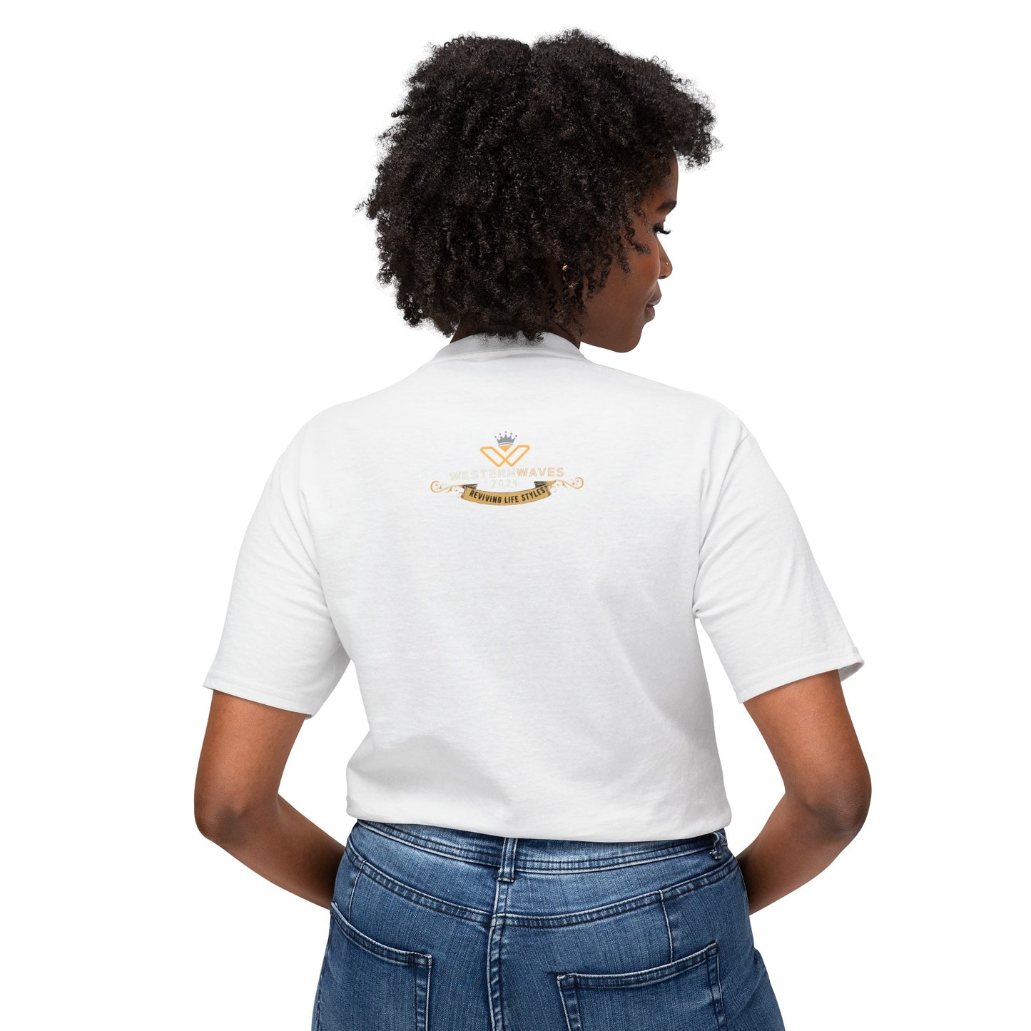 Unisex HD Cotton™ T-shirt_ N+ Series USHDCTS PT2WW001_ Limited Edition Unisex HD Cotton™ T-shirt by WesternWaves: