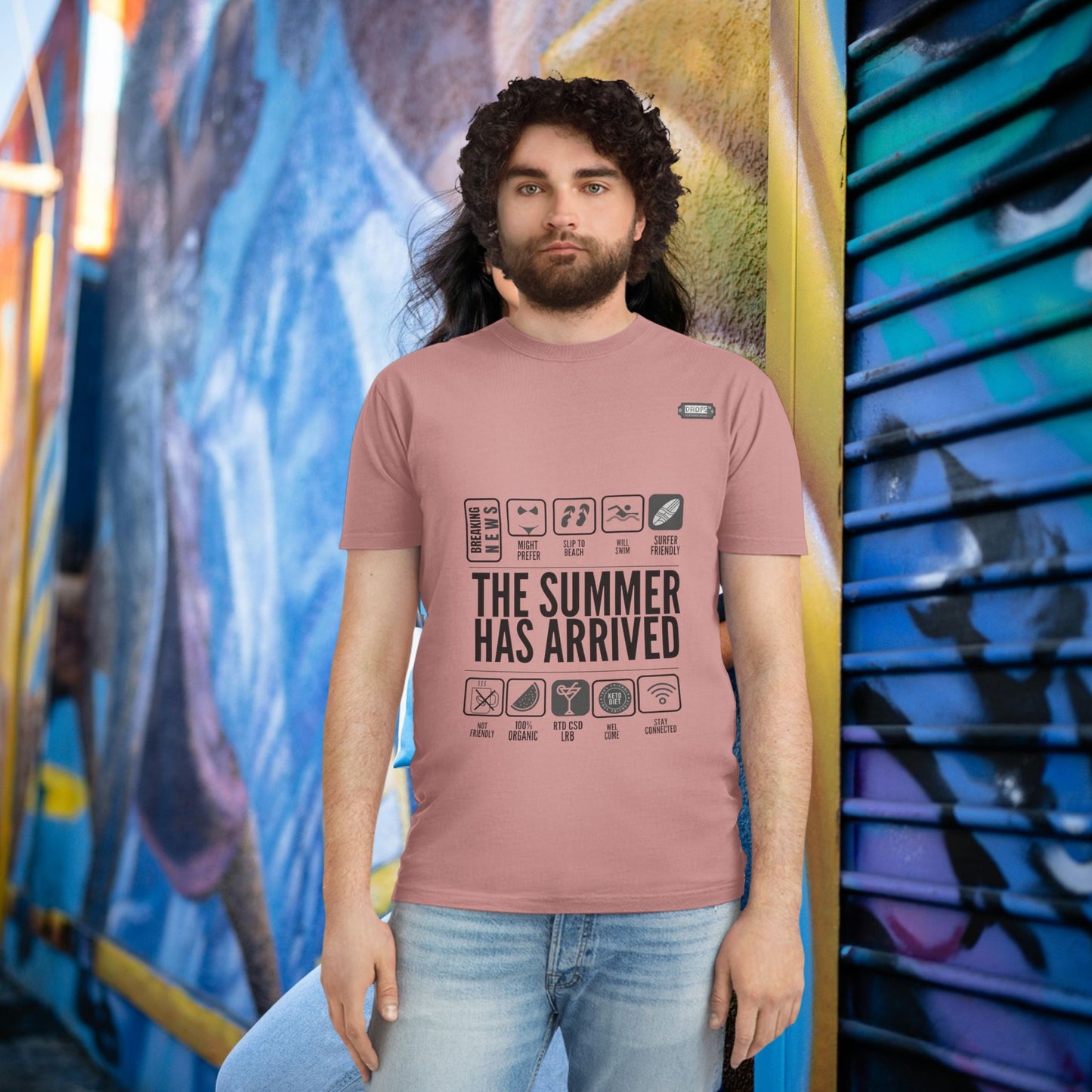 Unisex Faded Shirt_ N8* Series USFADEDSHIRT PT2WW001_ Limited Edition Warm Vibes by WesternWaves: