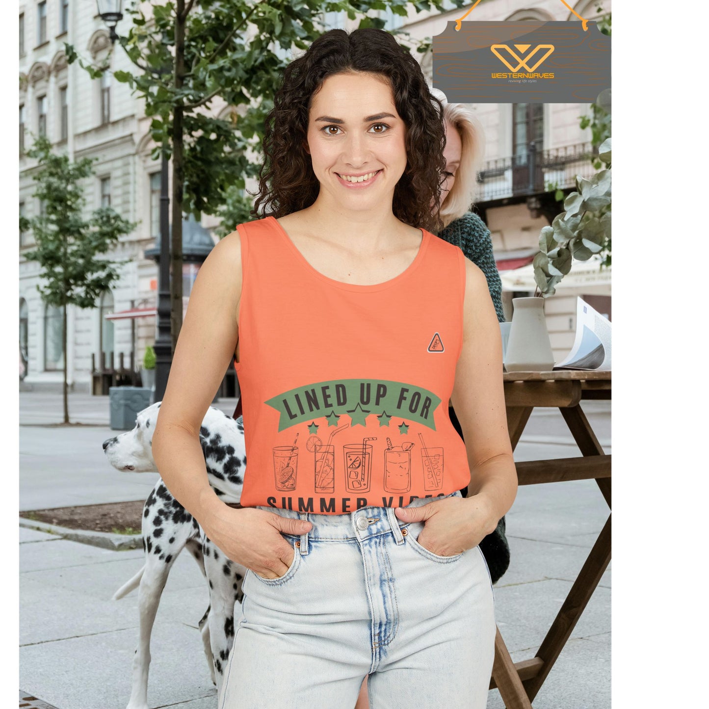 Unisex Garment-Dyed Tank Top_ Series N7* USDYEDTTOPS PT2WW001_ Limited Edition by WesternWaves: