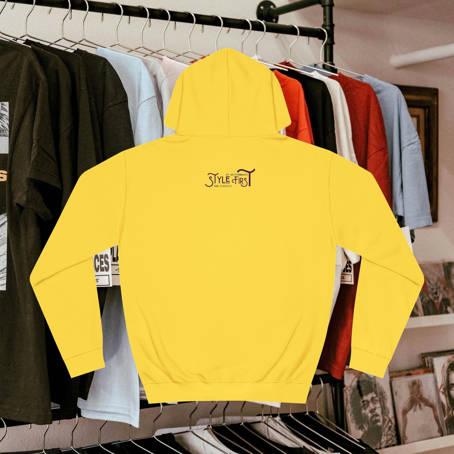 Unisex College Hoodie_ N3+ Series SCH PT2WW003_ Limited Edition Timeless Unisex Design by WesternWaves: