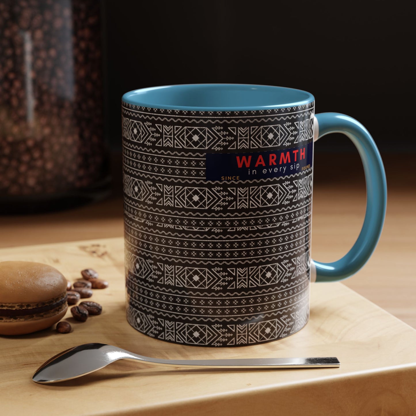 Accent Coffee Mug 11, 15oz_ N2 Series ACM11OZ PT2WW007_ Vibrant Limited Edition Design by WesternWawes: