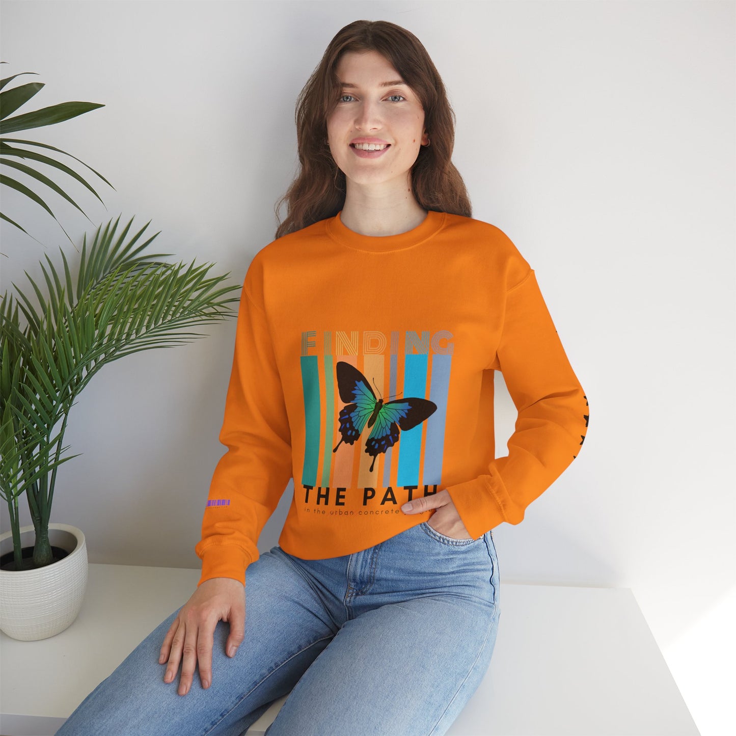 Unisex Heavy Blend™ Crewneck Sweatshirt_ N2+ Series UHBCSS PT2WW017_ Limited Edition Pure Luxury By WesternWaves: