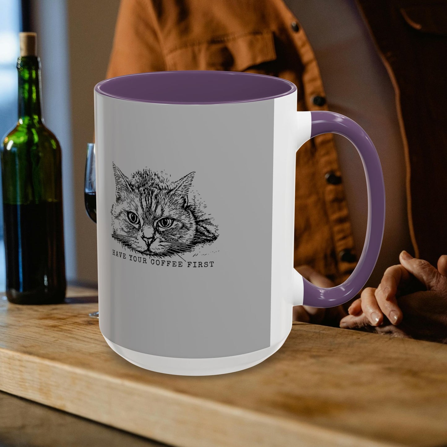 Accent Coffee Mug 11, 15oz_ N3+ Series ACM11OZ PT2WW015B_ Limited Edition Perfect Blend of Style by WesternWaves: