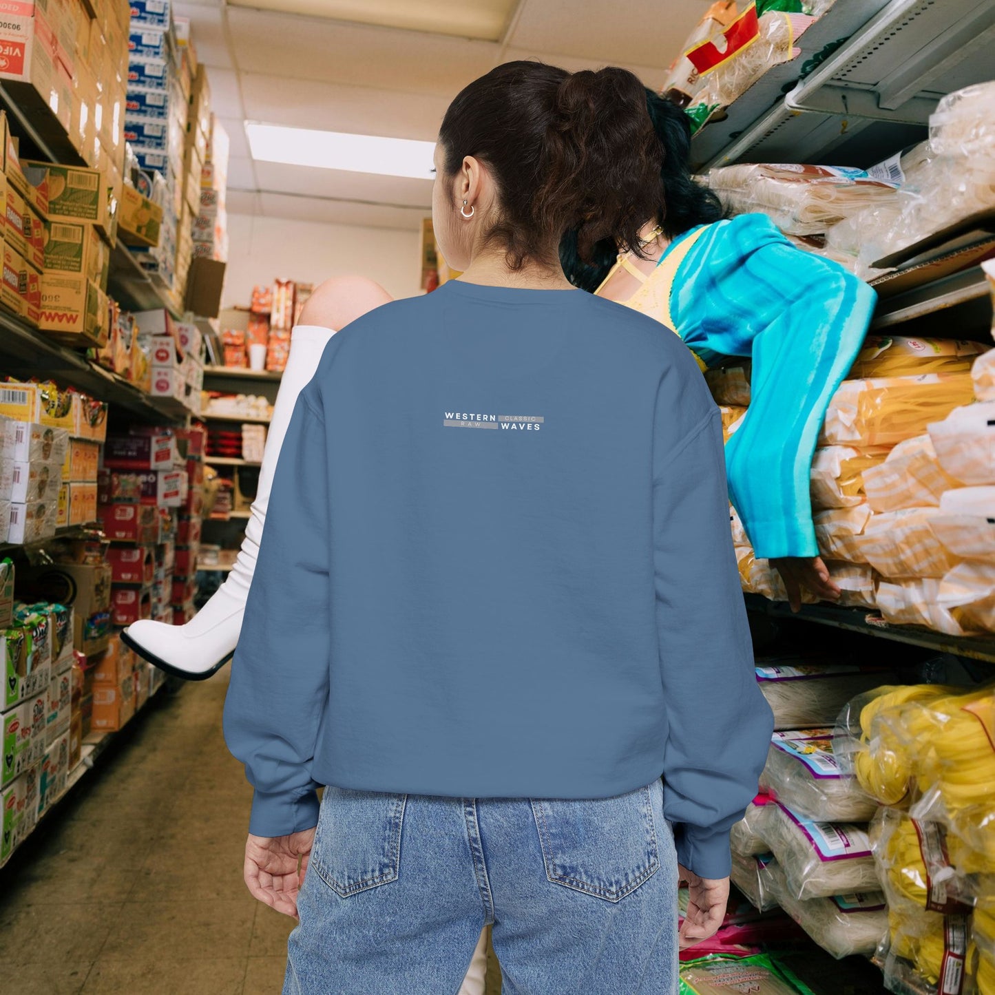 Unisex Garment-dyed Sweatshirt_ Series UWD 063_ Limited Edition Cozy Apparel for Adventurers by WesternWaves: