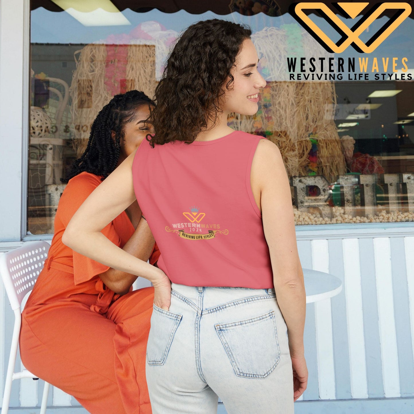 Unisex Garment-Dyed Tank Top_ N2+ Series USGDTT PT2WW013_ Limited Edition Comfort & Style by WesternWaves: