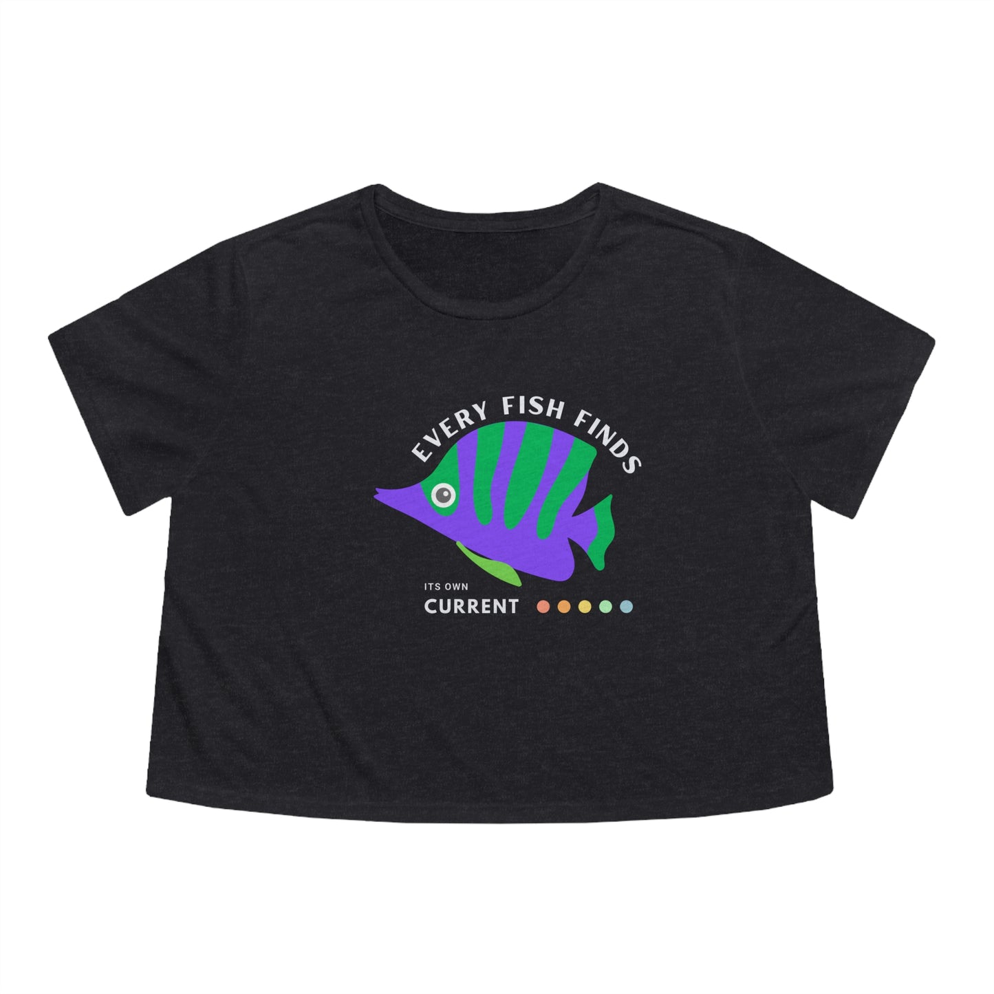 Women's Flowy Cropped Tee_ N+ Series WFCT PT2WW002_ Chic Comfort Tee by Bella + Canvas_ Limited Edition by WesternWaves: