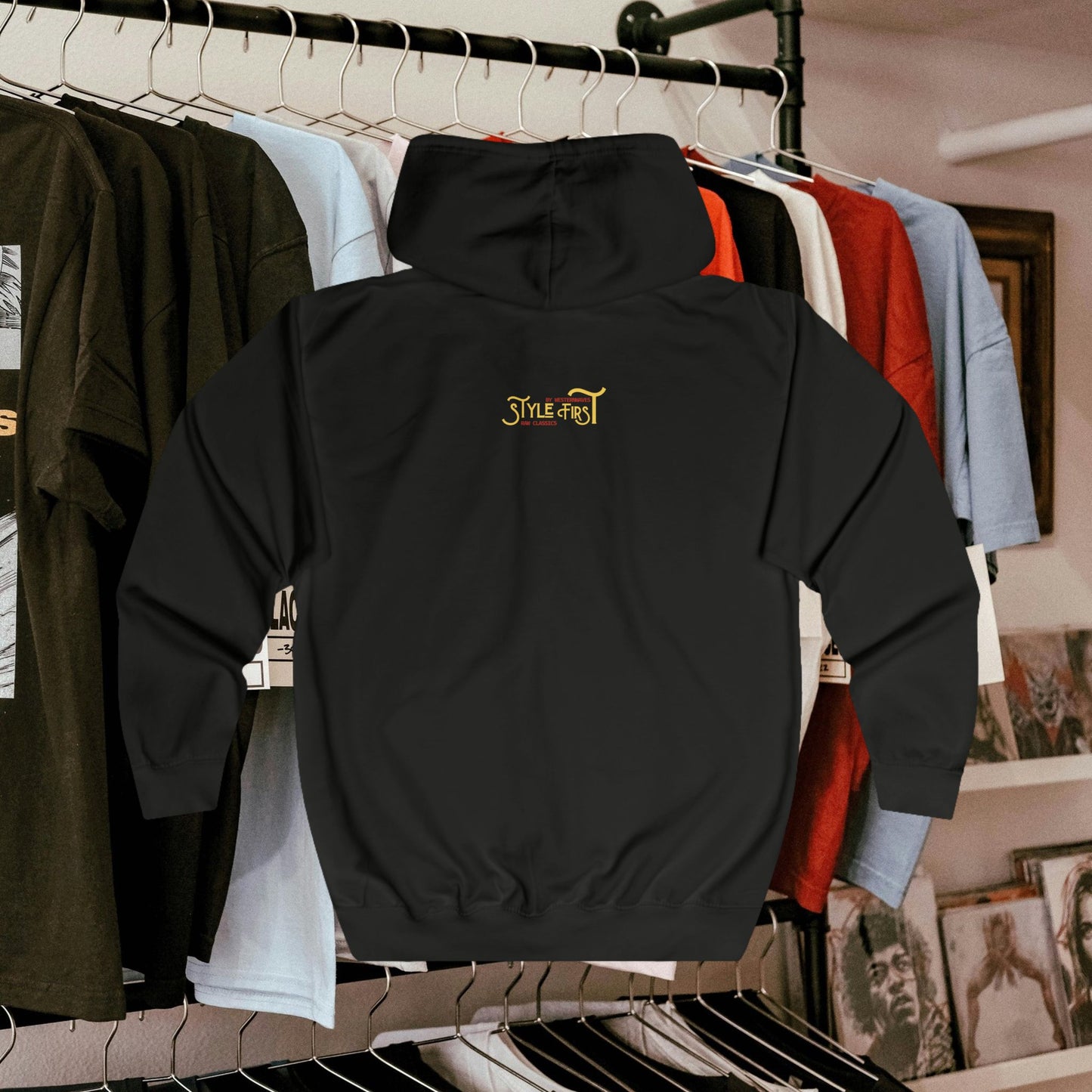 Unisex Full Zip Hoodie_ N7+ Series USFZHOODIE PT2WW003_ Limited Edition Trendy Vibes by WesternWaves: