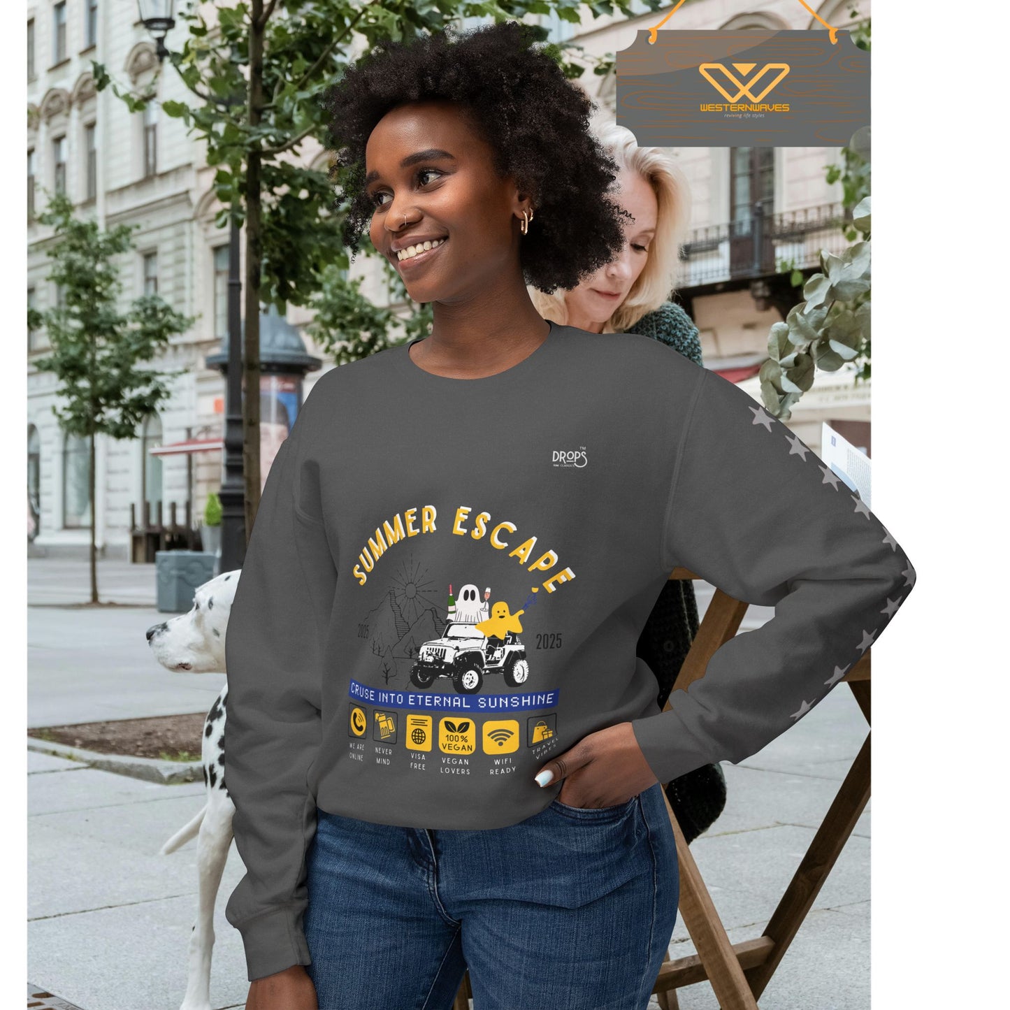 Unisex Summer Escape Crewneck Sweatshirt - Cruise into Eternal Sunshine_ 10 May 2025_ 001