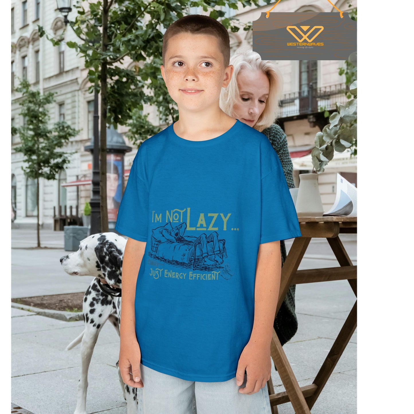 Kids Heavy Cotton™ Tee_ N2+ Series KHCT PT2WW009_ Limited Edition Durable Comfort for Every Adventure by WesternWaves: