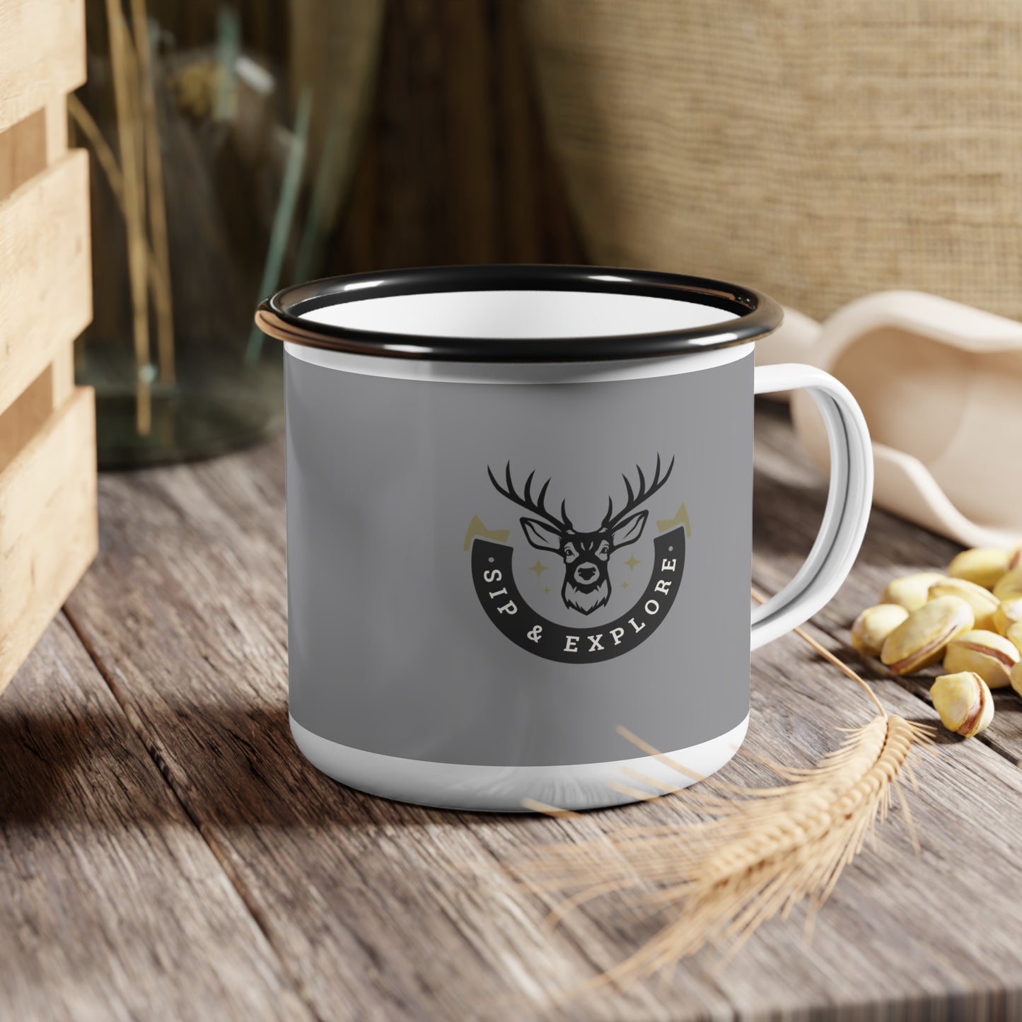 Enamel Camp Cup - N+ Series ECC PT2WW005_ Wilderness Wanderer Limited Edition by WesternWawes