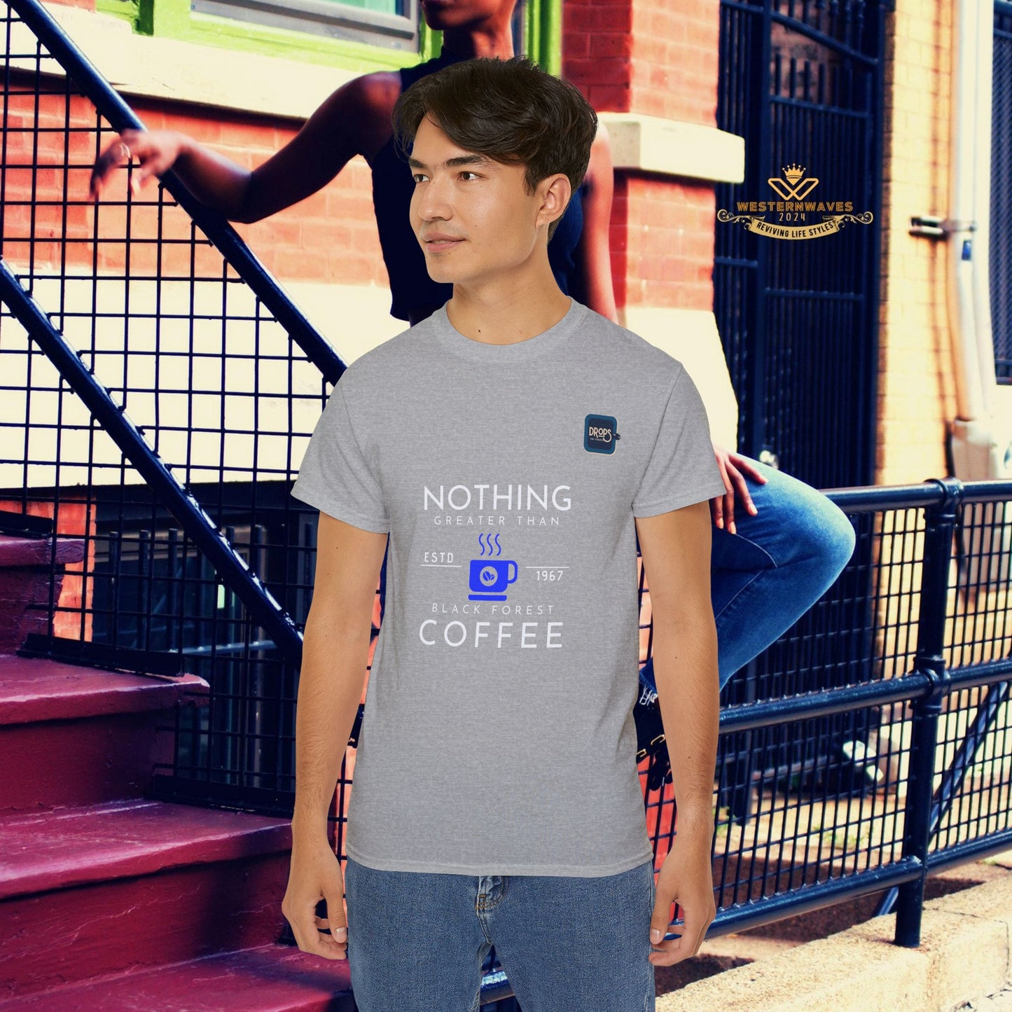 Unisex Ultra Cotton Tee_ Classic Comfort Unleashed_ N2+ Series USUCTEE PT2WW006_ Limited Edition Maximum Comfort & Style by WesternWaves: