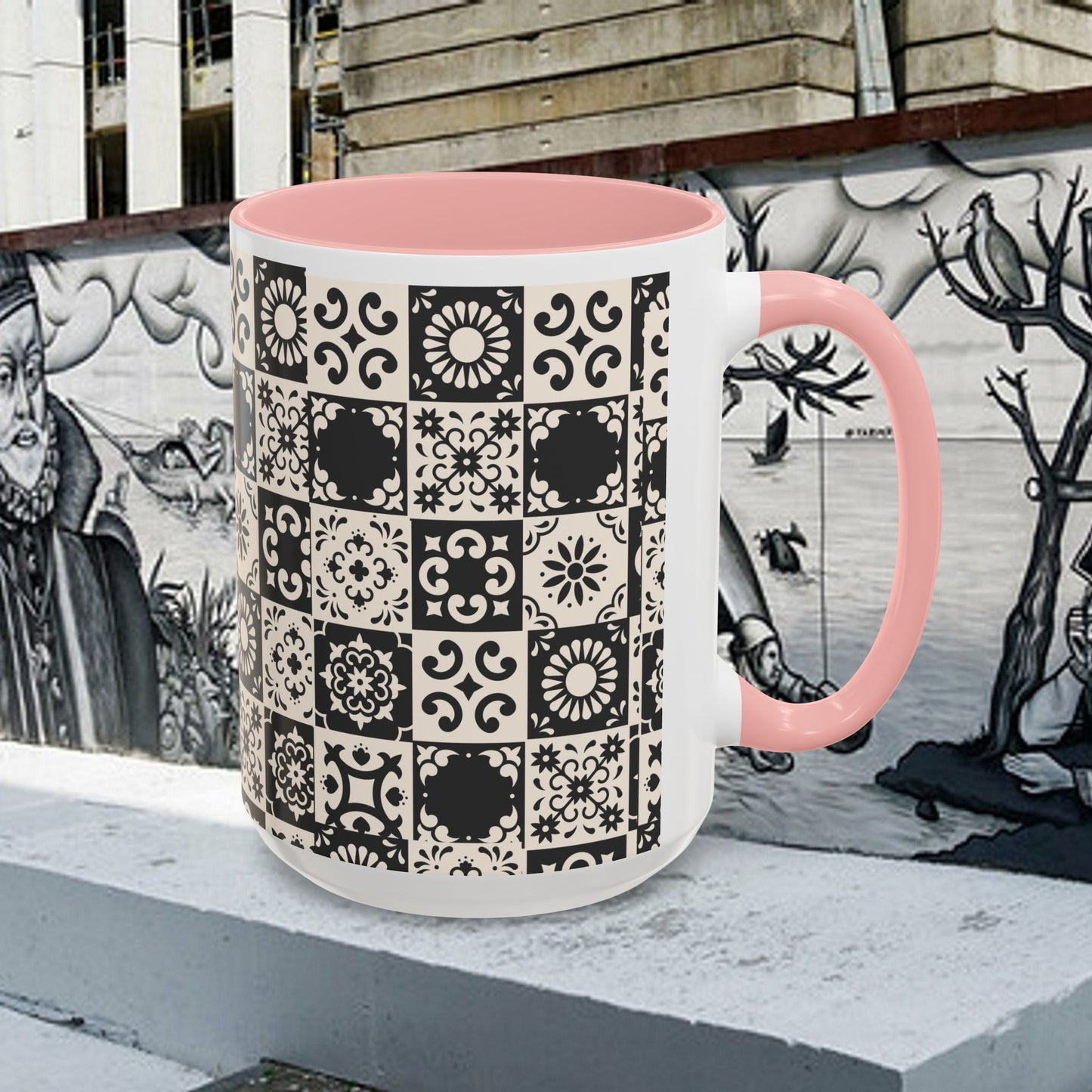 Accent Coffee Mug (11, 15oz)_ N+ Series ACMUG PT2WW004_ Limited Edition Mug by WesternWaves