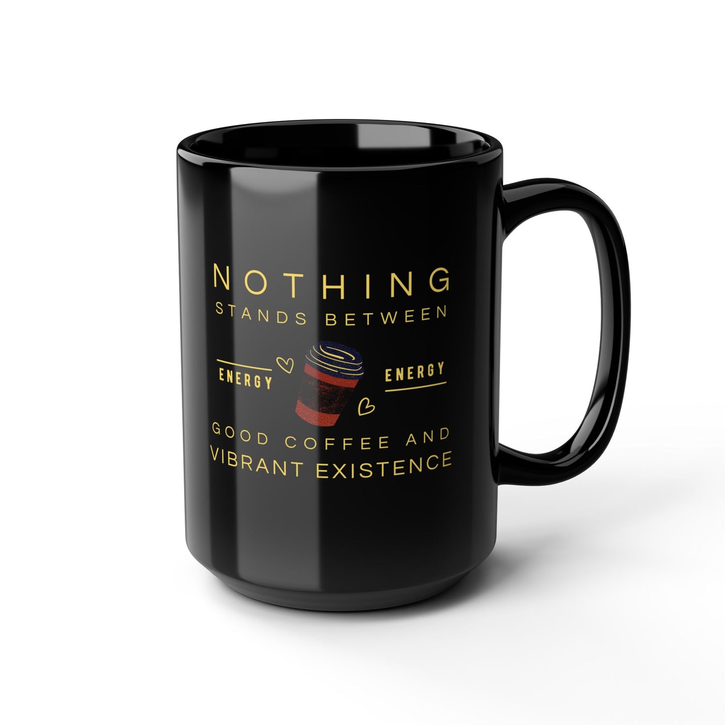 Black Mug 15oz_ N7+ Series BLACKMUG PT2WW001_ Limited Edition Stylish Mug by WesternWawes:
