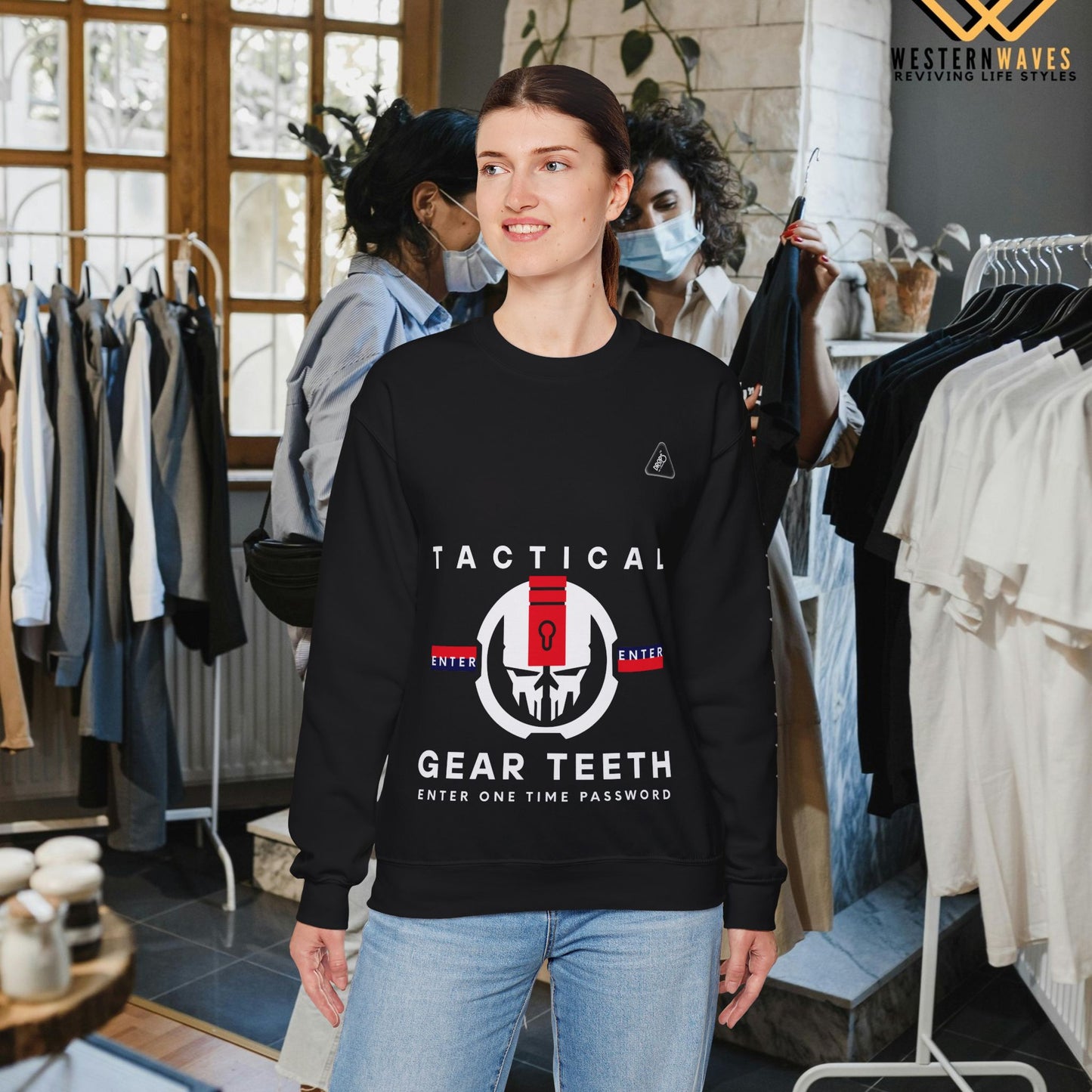 Unisex Heavy Blend™ Crewneck Sweatshirt_ N2 Series UHBCSS PT2WW005_ Limited Edition by WesternWaves: