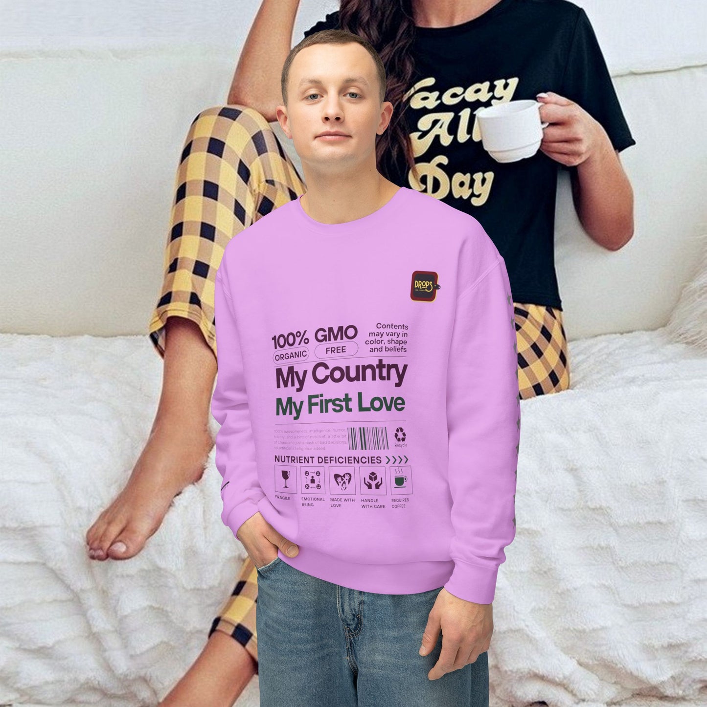 Unisex Lightweight Sweatshirt_ N7+ Series USLWSS PT2WW001_ Limited Edition by WesternWaves: