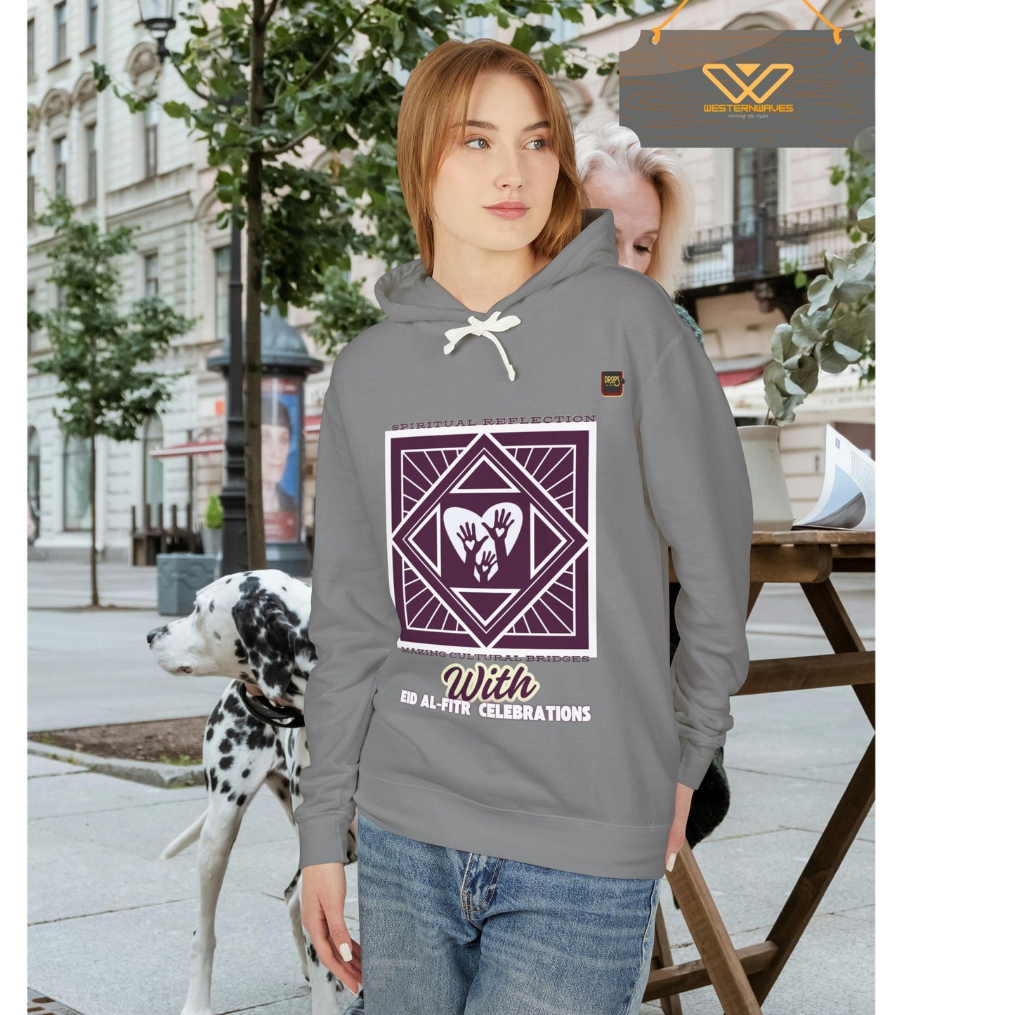 Unisex Lightweight Hooded Sweatshirt – N2+ Series USLWHSS PT2WW023_ Limited Edition Crafted Comfort by WesternWaves: