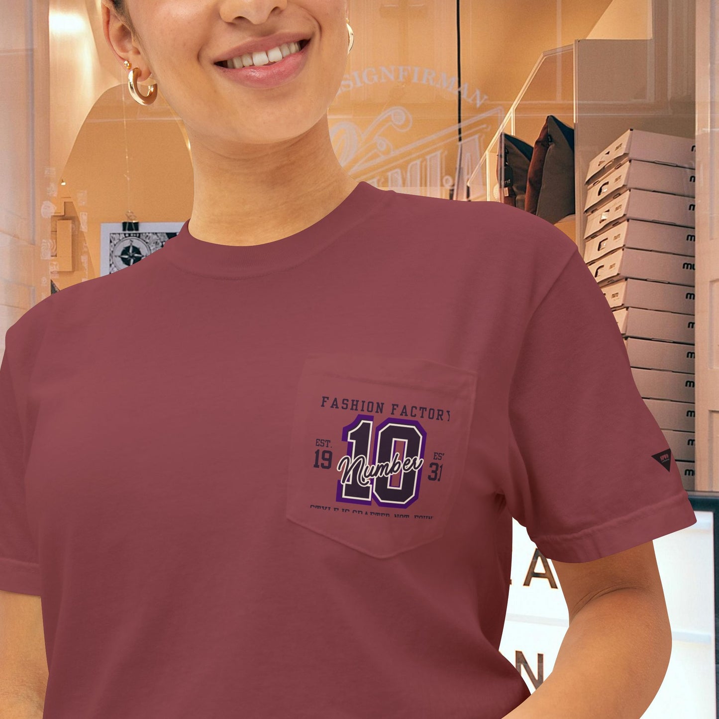 Unisex Garment-Dyed Pocket T-Shirt_ N3+ Series USGDPTS PT2WW001_ Limited Edition Raw Classic by WesternWaves: