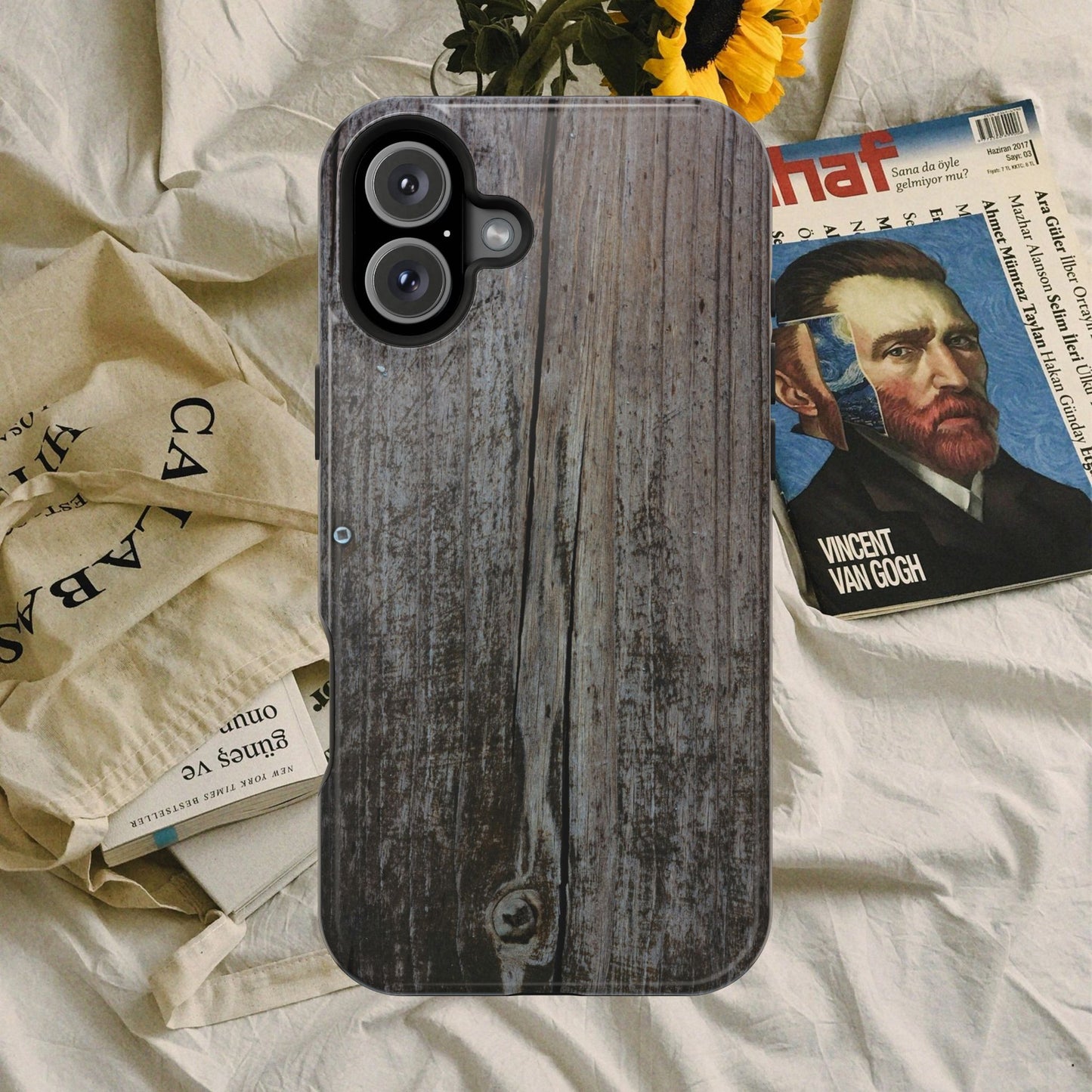 Impact-Resistant Tough Cases_ iPhone Case_ Series N8+ TCPCASE PT2WW006_ Limited Edition Wooden Grain Phone Case for iPhones by WesternWaves: