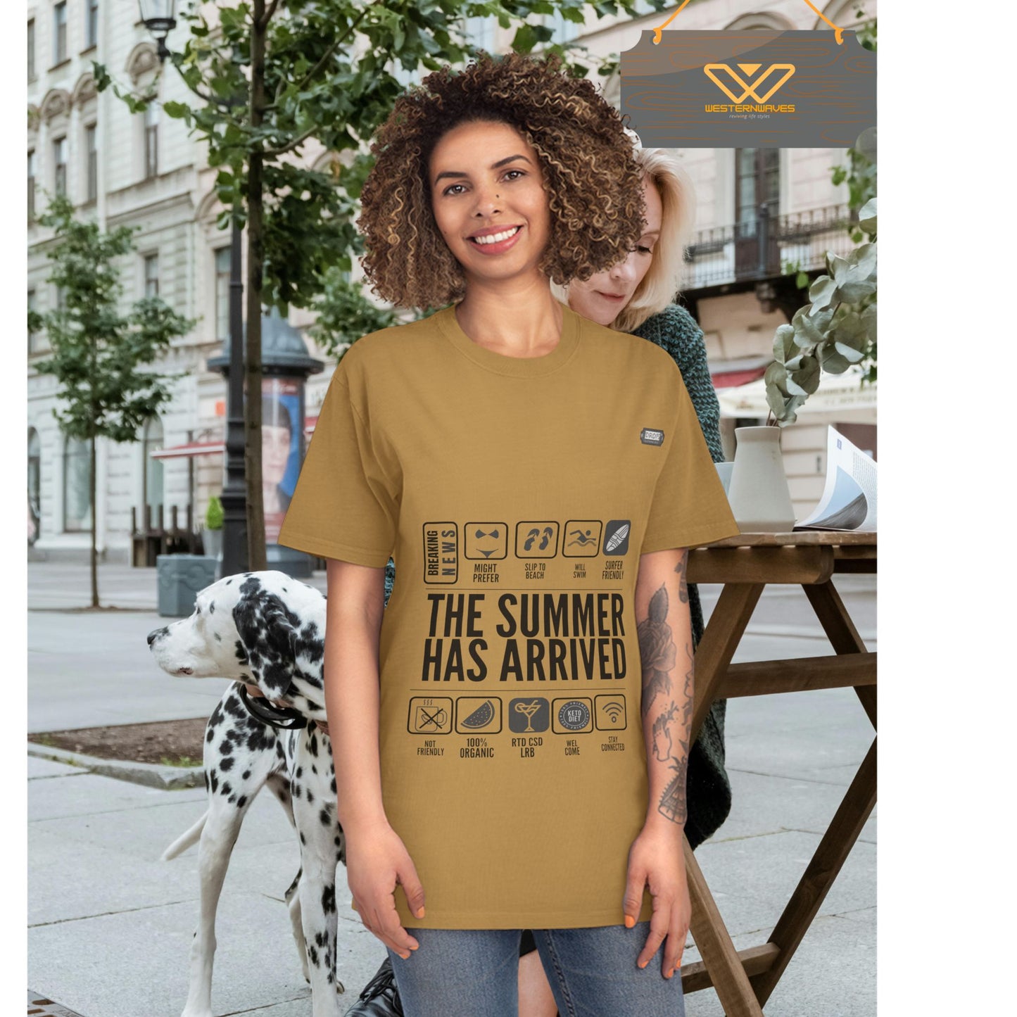 Unisex Faded Shirt_ N8* Series USFADEDSHIRT PT2WW001_ Limited Edition Warm Vibes by WesternWaves: