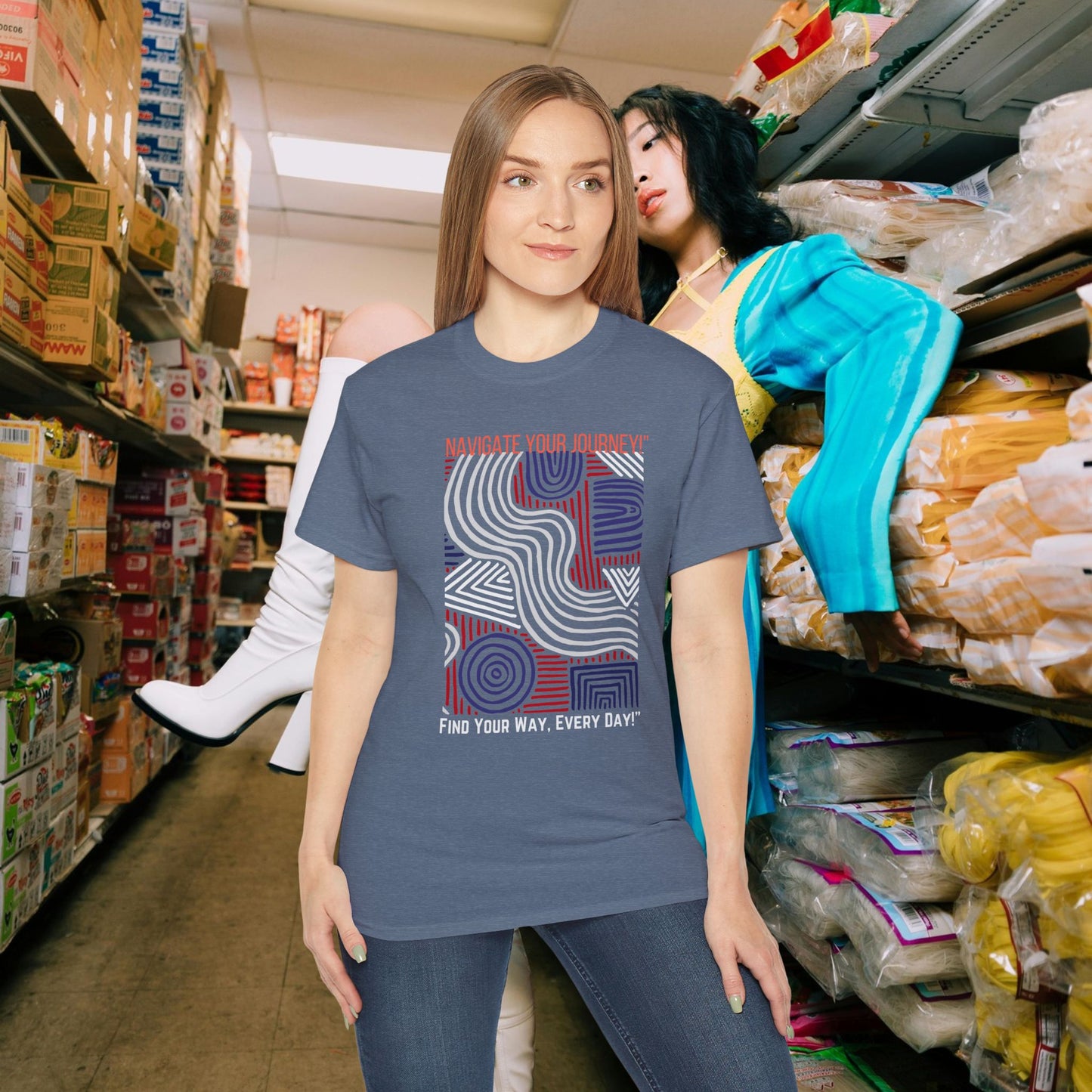 Unisex Ultra Cotton Tee_ Classic Comfort Unleashed_ N2+ Series USUCTEE PT2WW005_ Limited Edition Maximum Comfort & Style by WesternWaves: