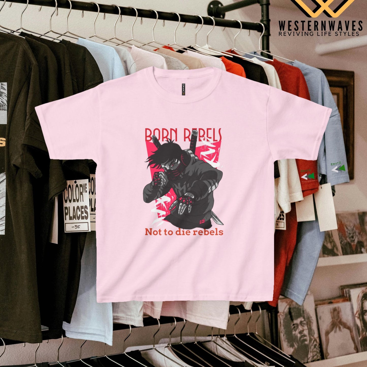 Kids Heavy Cotton™ Tee_ N3+ Series KHCT PT2WW004_ Limited Edition Durable Comfort for Every Adventure by WesternWaves: