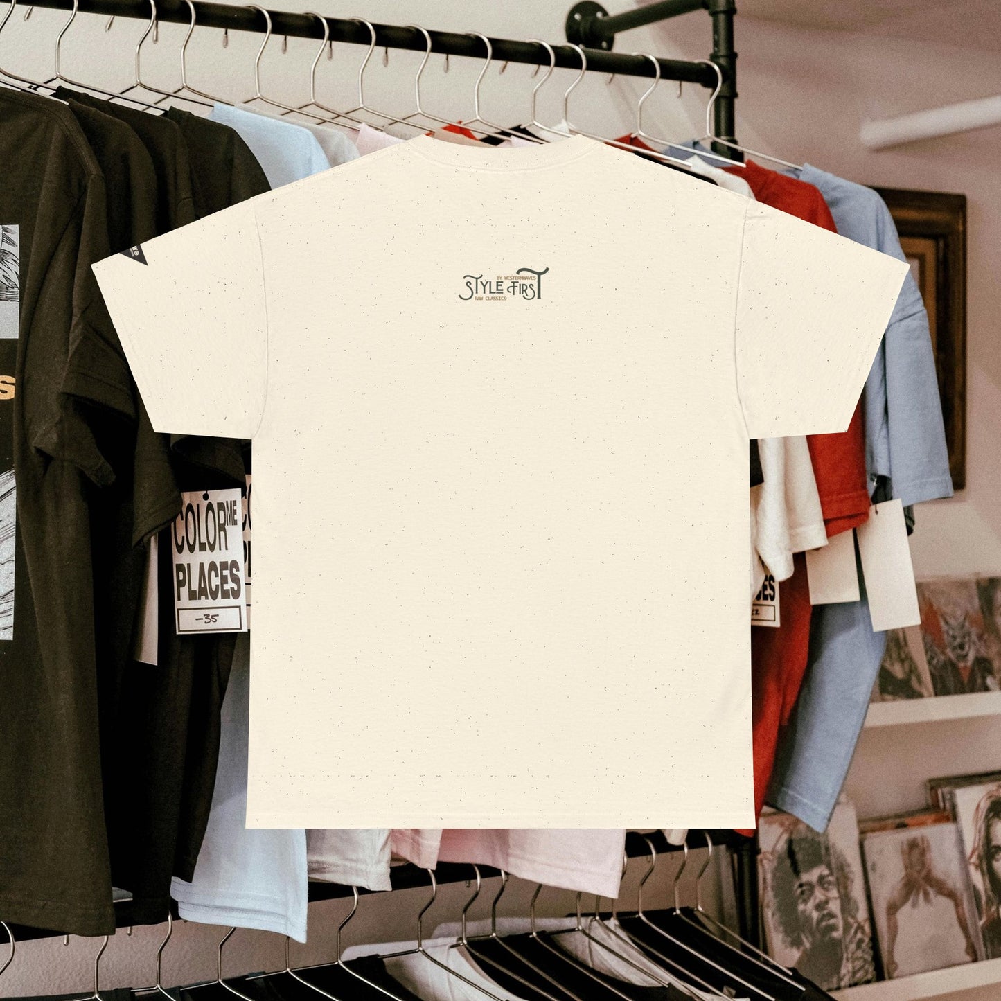 Unisex Heavy Cotton Tee_ Crafted from premium 100% cotton_ N3+ Series UHCT PT2WV004_ Limited Edition by WesternWaves: