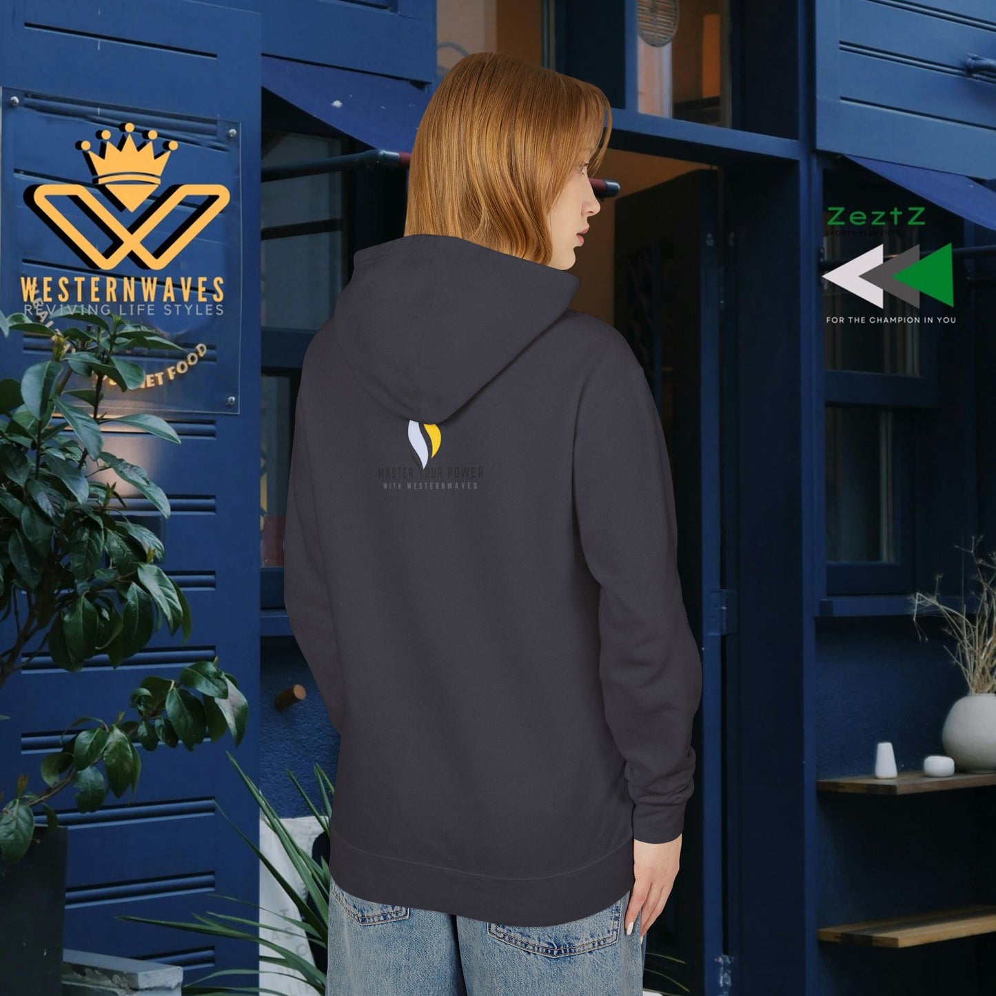 Unisex Lightweight Hooded Sweatshirt – N2+ Series USLWHSS PT2WW011_ Limited Edition Crafted Comfort by WesternWaves: