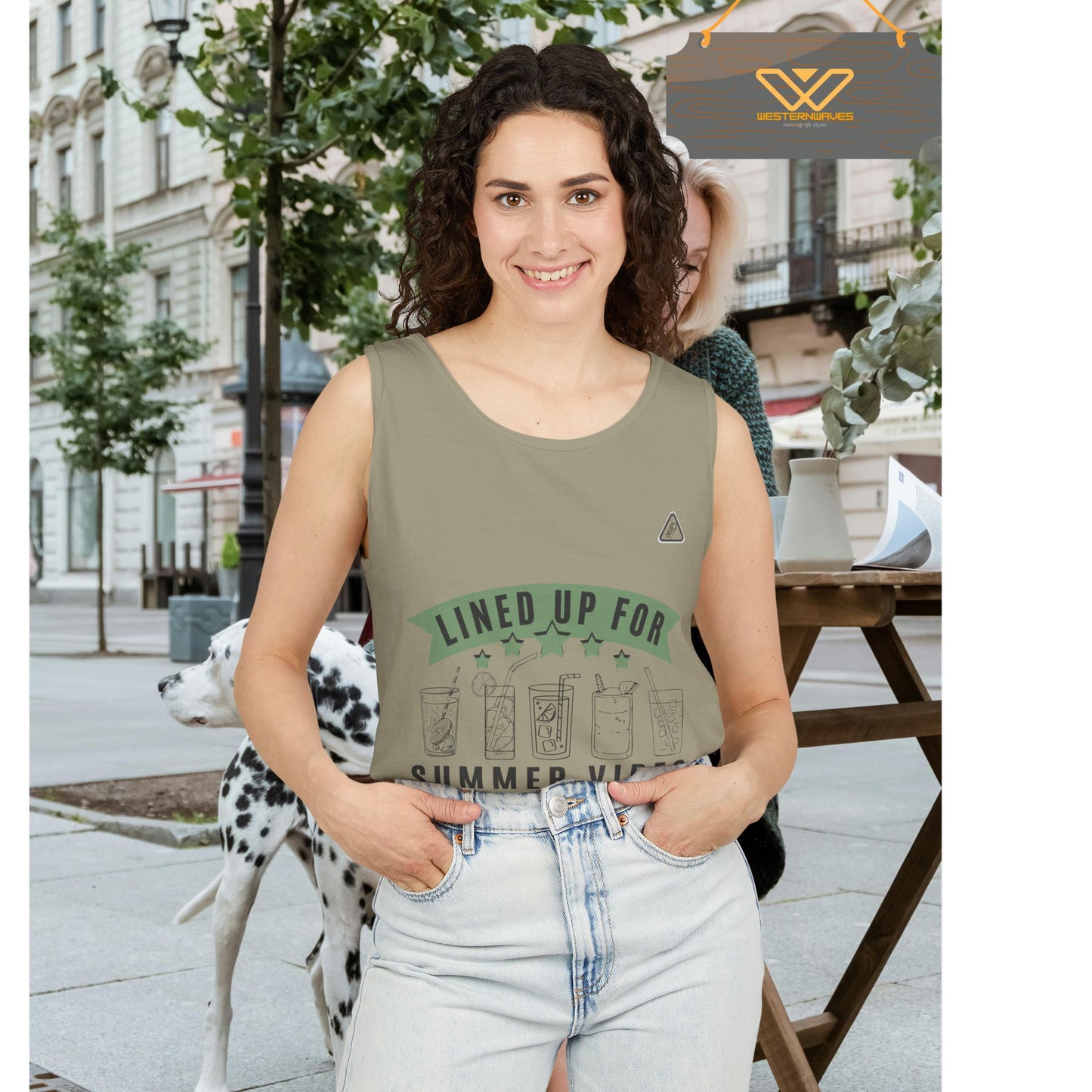 Unisex Garment-Dyed Tank Top_ Series N7* USDYEDTTOPS PT2WW001_ Limited Edition by WesternWaves: