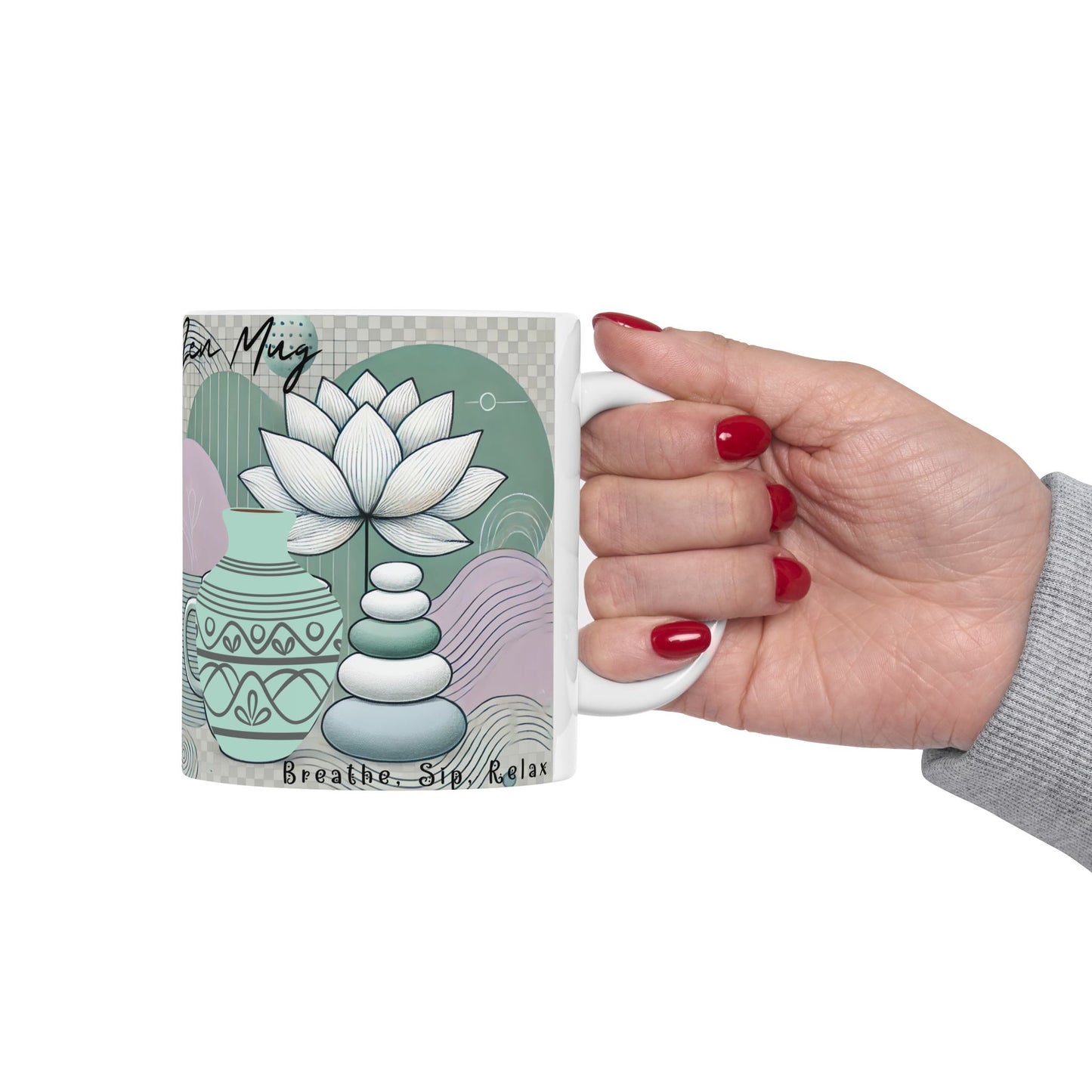 Ceramic Mug, (11oz, 15oz)_ N3+ Series CM10OZ&15OZ PT2WW002_ Limited Edition by WesternWaves: