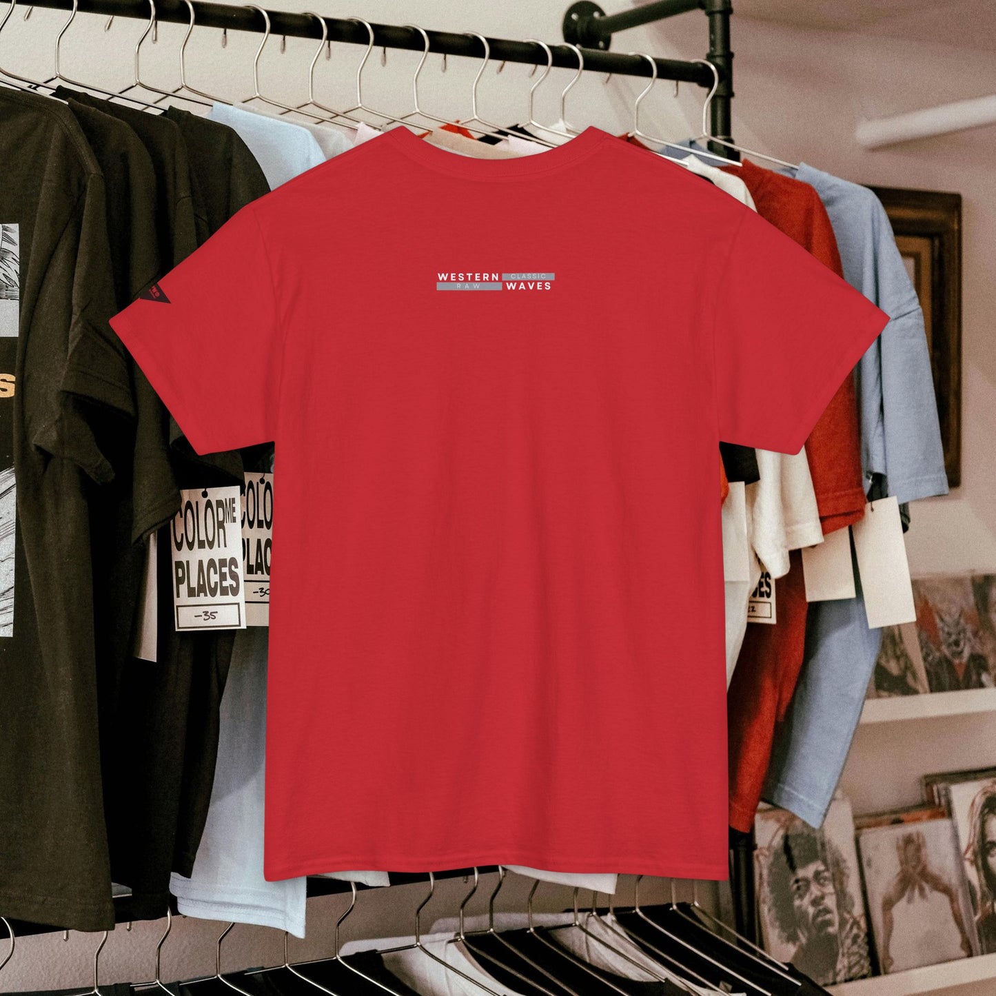 Unisex Heavy Cotton Tee_ 20 July 2025_ Limited Edition Unique Summer Wear_ by WesternWaves: