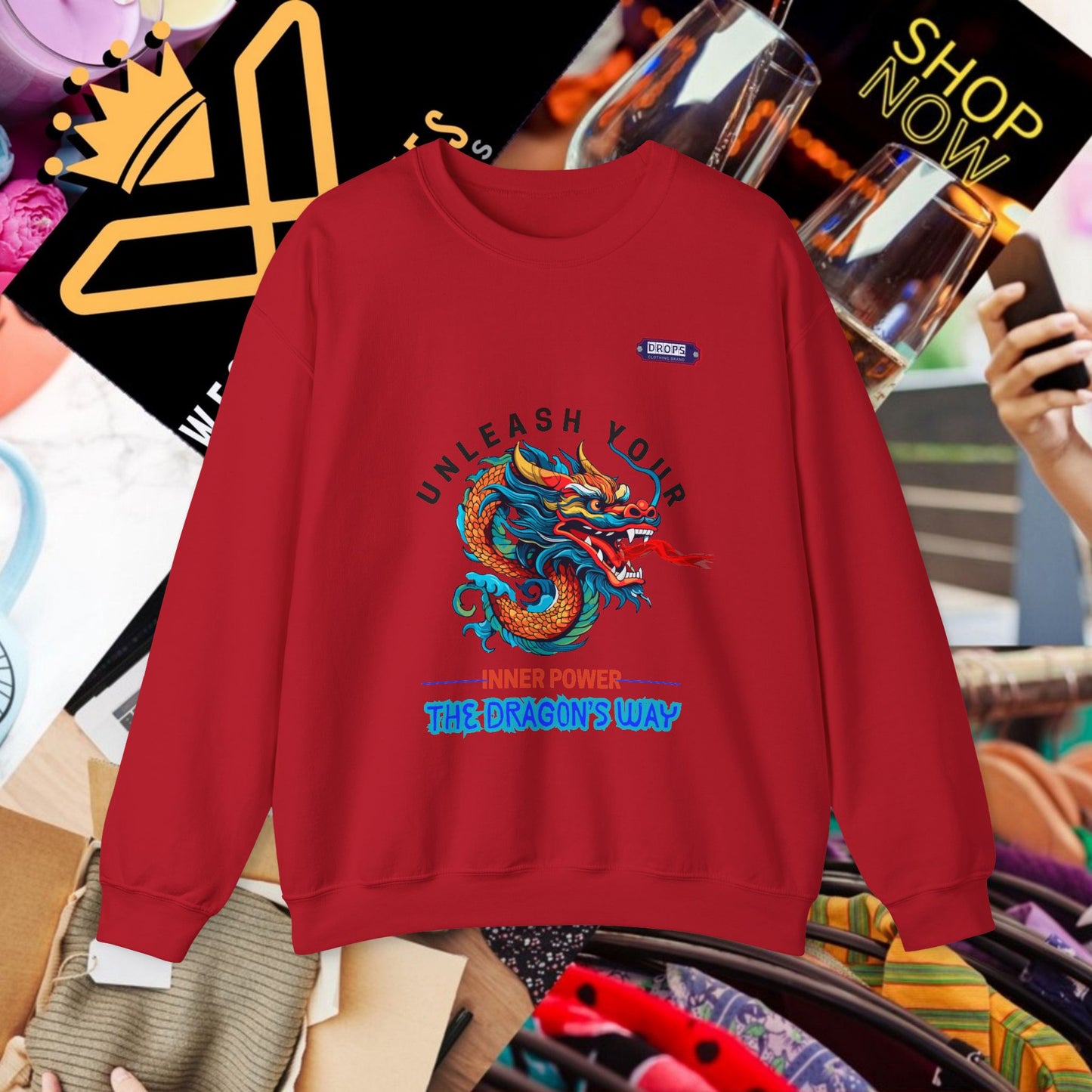 Unisex Heavy Blend™ Crewneck Sweatshirt_ N2 Series UHBCSS PT2WW007_ Limited Edition Pure Luxury for Every Occasion by WesternWaves: