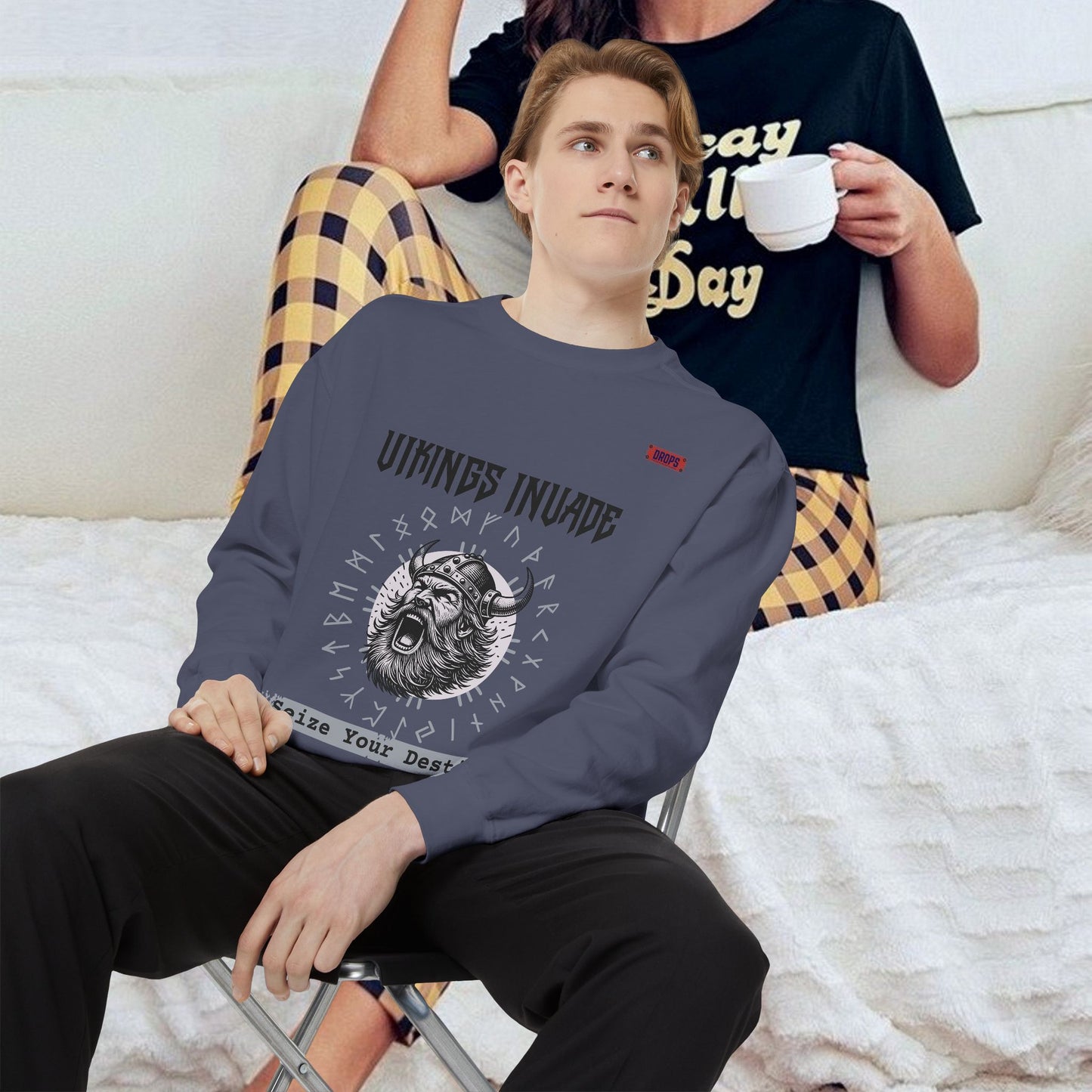 Unisex Garment-dyed Sweatshirt_ Series UWD 063_ Limited Edition Cozy Apparel for Adventurers by WesternWaves: