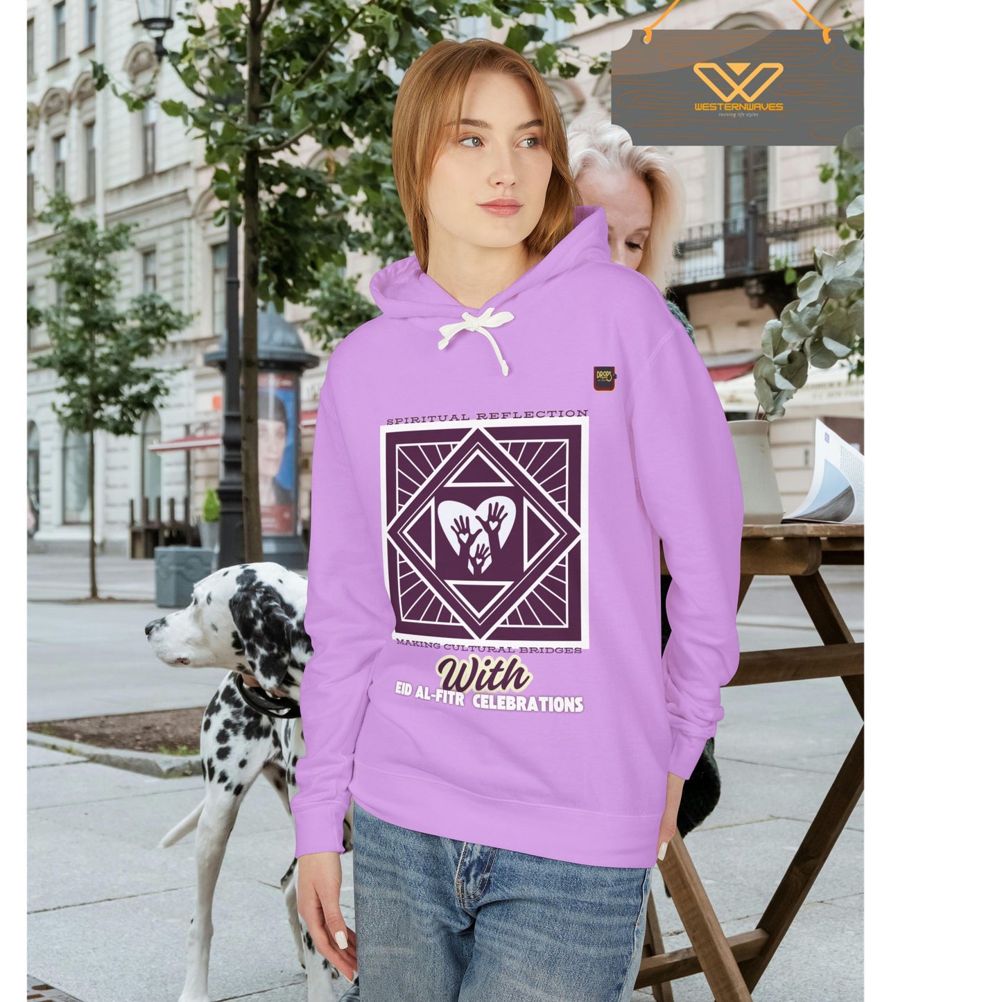 Unisex Lightweight Hooded Sweatshirt – N2+ Series USLWHSS PT2WW023_ Limited Edition Crafted Comfort by WesternWaves:
