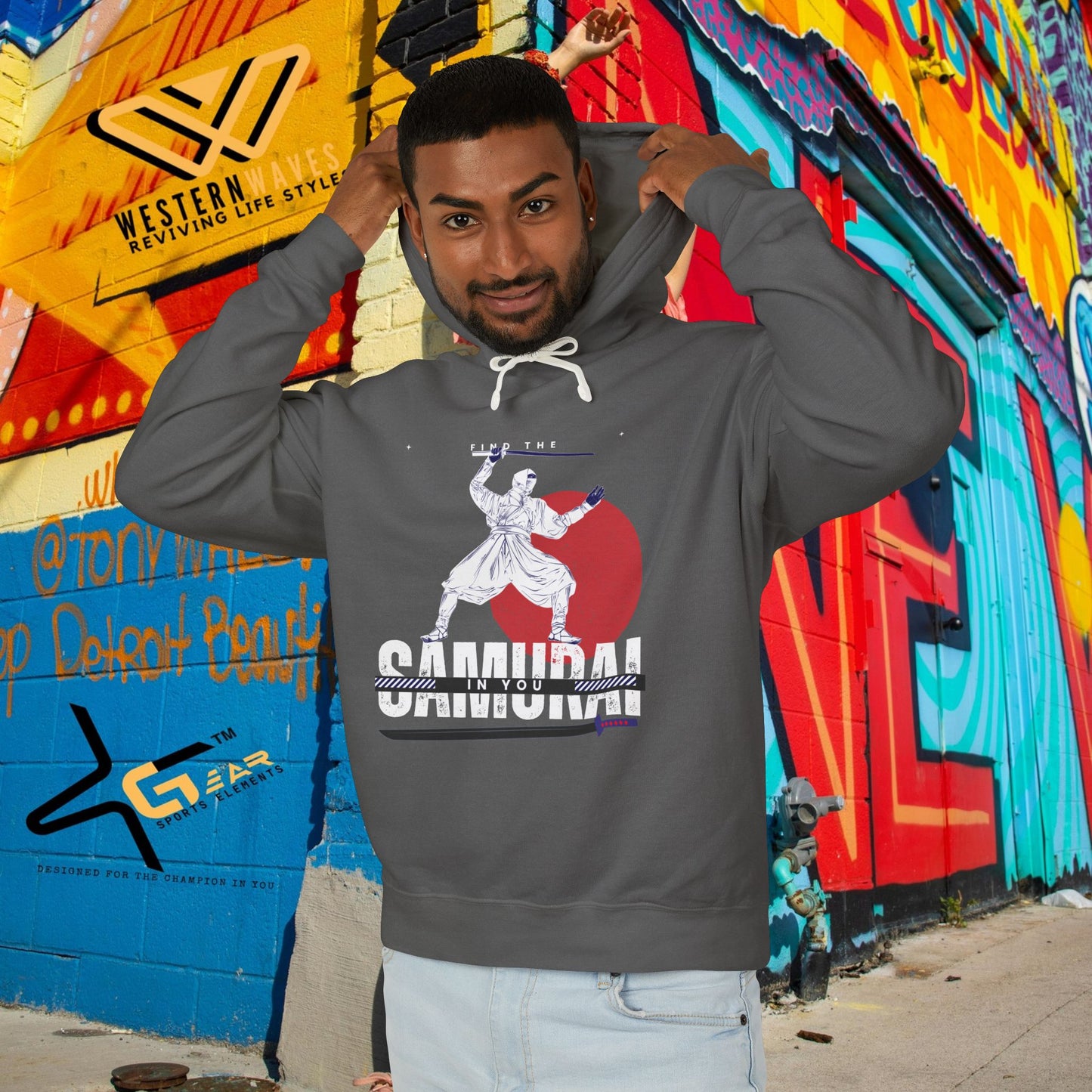 Unisex Lightweight Hooded Sweatshirt – N2+ Series USLWHSS PT2WW008_ Limited Edition Crafted Comfort by WesternWaves: