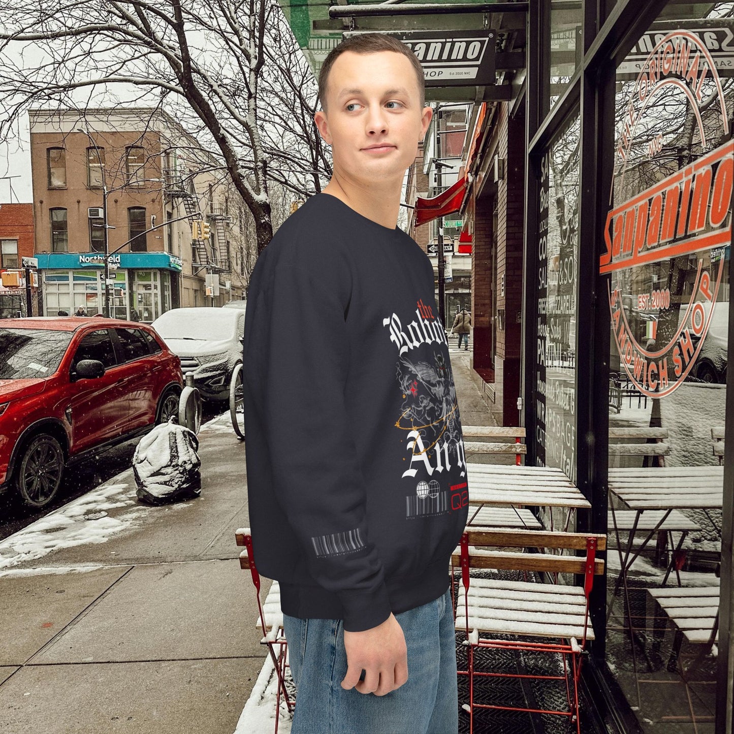 Unisex Lightweight Crewneck Sweatshirt_ N3+ Series ULWCSS PT2WW012_ Limited Edition Unparalleled Quality by WesternWaves: