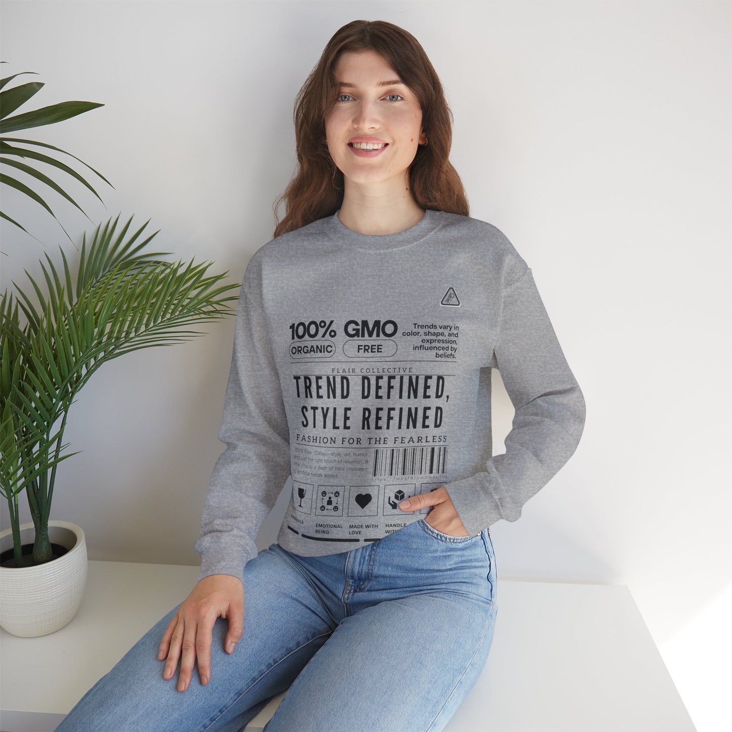 Unisex Heavy Blend™ Crewneck Sweatshirt_ N2 Series SPW UHBCSS PT2WW003_ Limited Edition 'DROPS' Brand Raw Classics by WesternWaves: