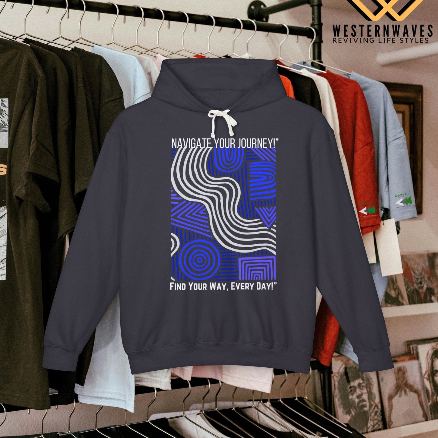 Unisex Lightweight Hooded Sweatshirt – N3+ Series USLWHSS PT2WW010_ Limited Edition Crafted Comfort by WesternWaves: