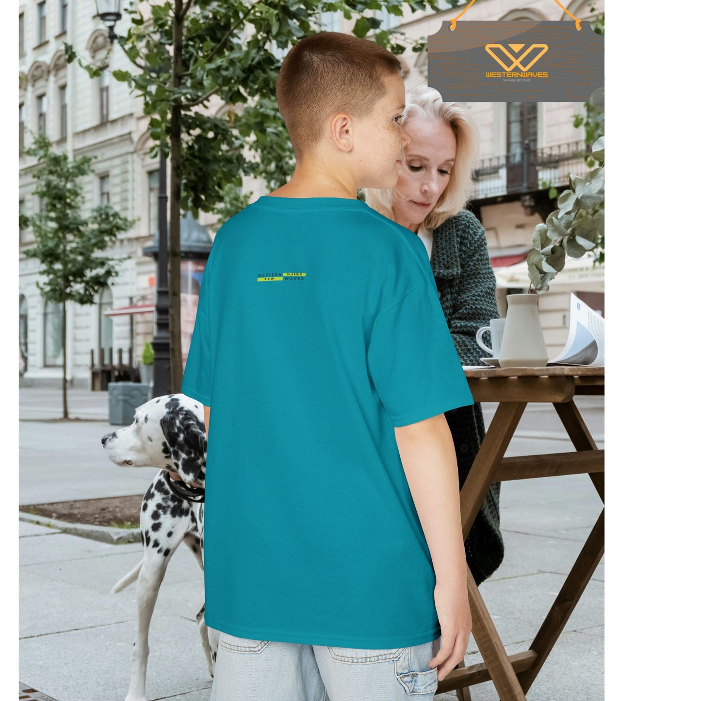 Kids Heavy Cotton™ Tee_ N3+ Series KHCT PT2WW004_ Limited Edition Durable Comfort for Every Adventure by WesternWaves: