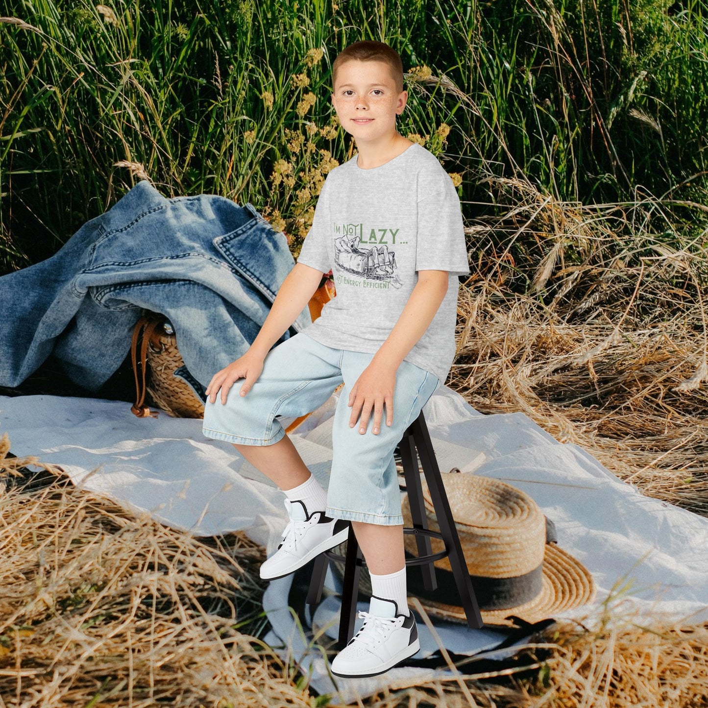 Kids Heavy Cotton™ Tee_ N2+ Series KHCT PT2WW009_ Limited Edition Durable Comfort for Every Adventure by WesternWaves: