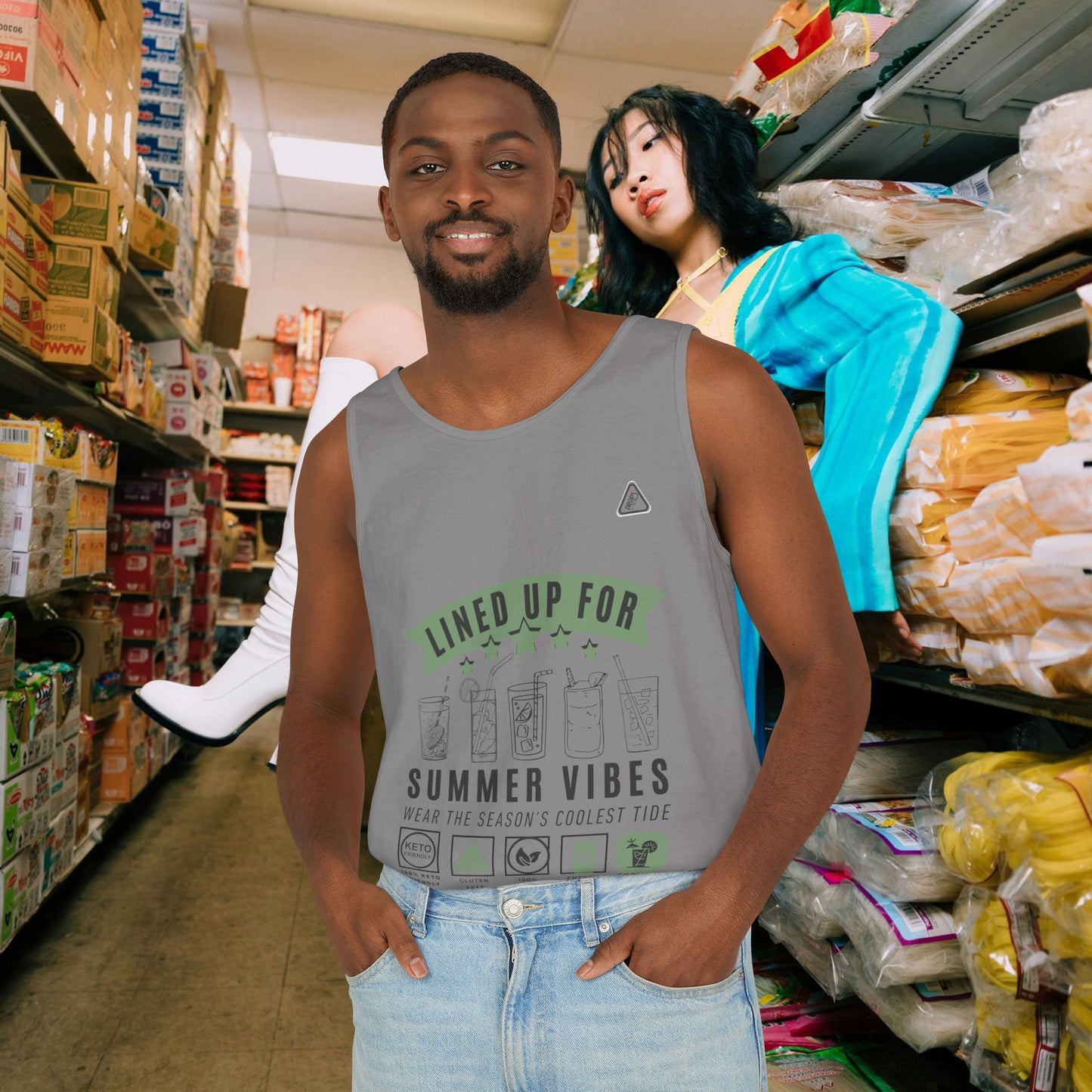 Unisex Garment-Dyed Tank Top_ Series N7* USDYEDTTOPS PT2WW001_ Limited Edition by WesternWaves: