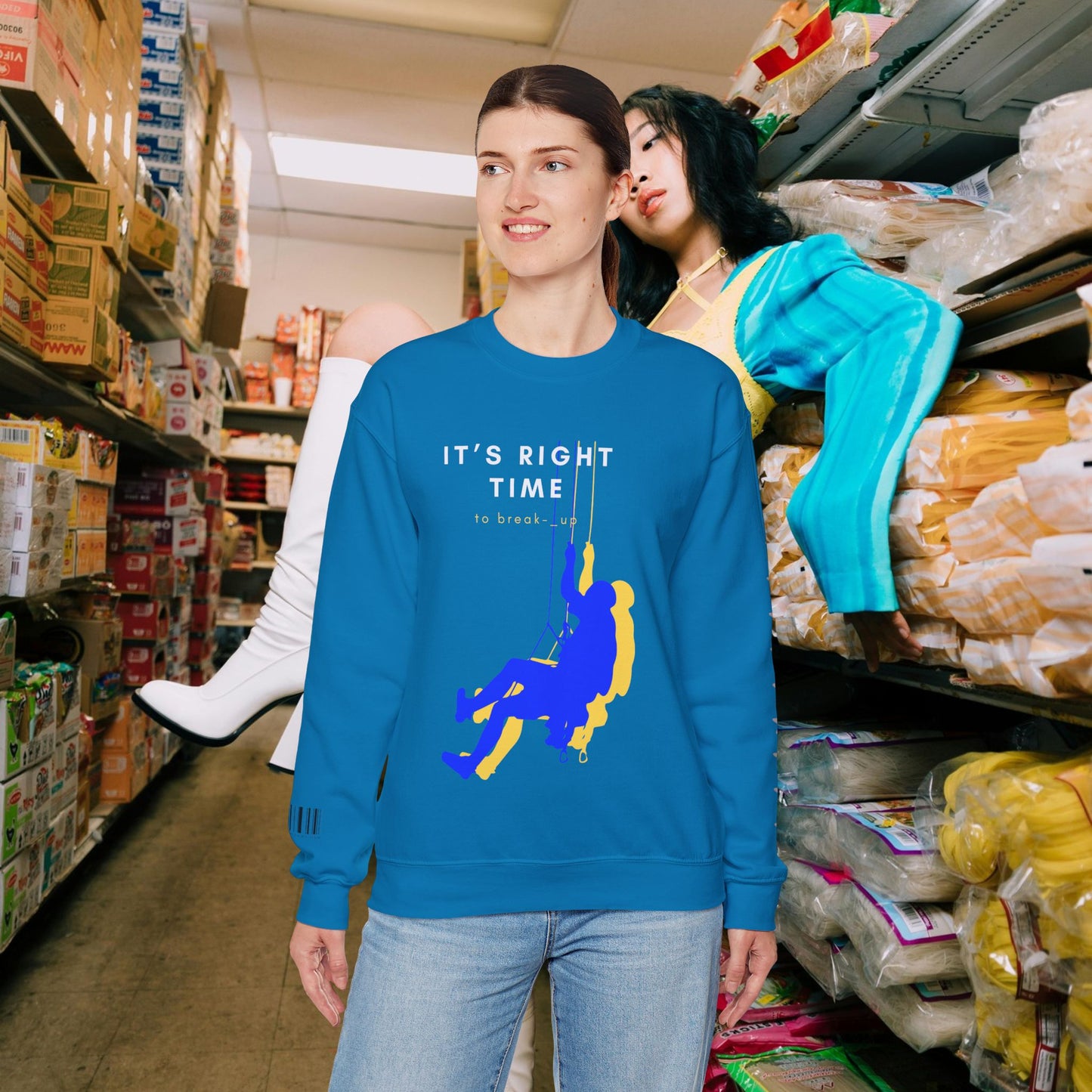 Unisex Heavy Blend™ Crewneck Sweatshirt_ N3+ Series UHBCSS PT2WW020_ Limited Edition by WesternWaves: