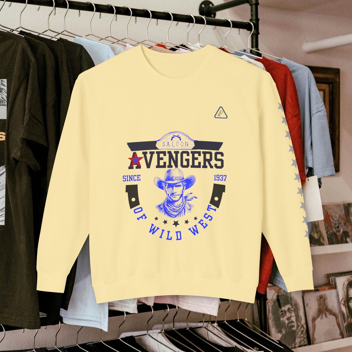 Unisex Lightweight Sweatshirt_ N7* Series USLWSS PT2WW002_ Limited Edition by WesternWaves: