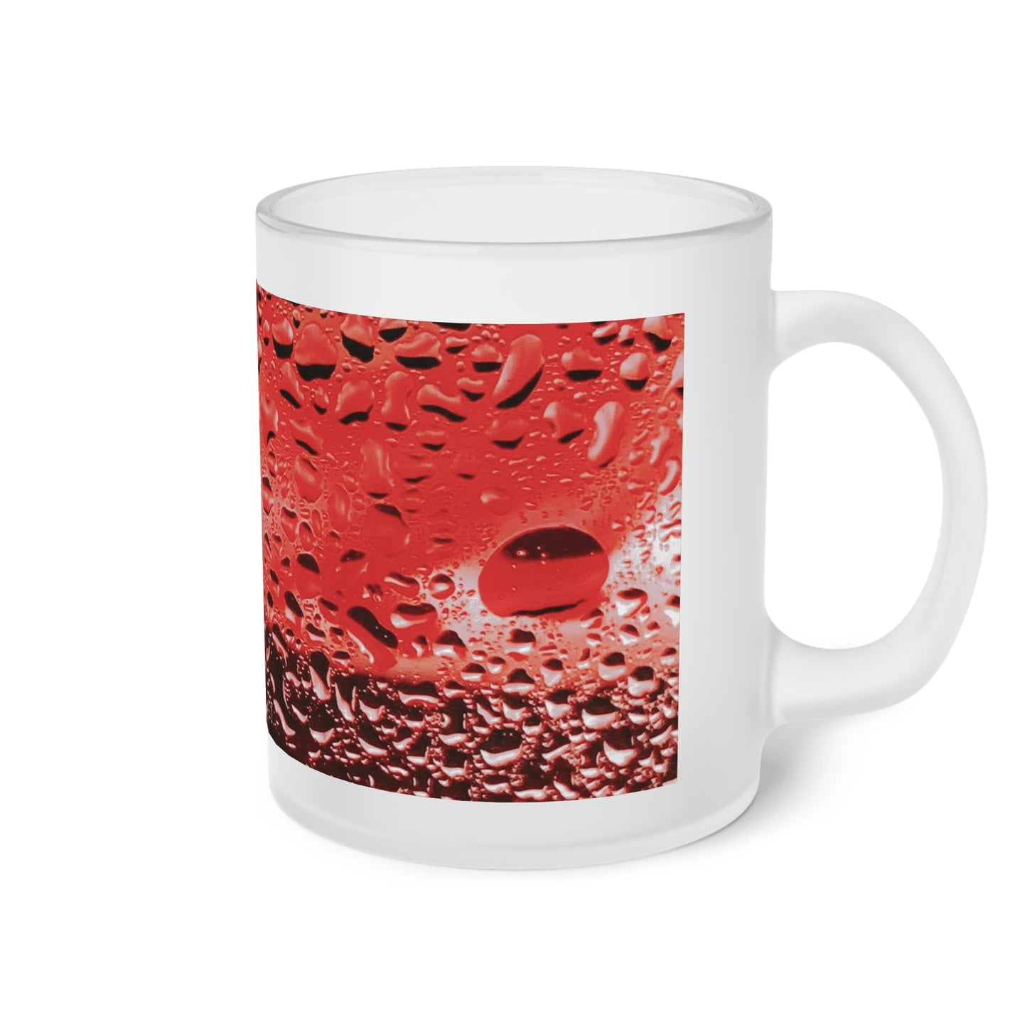 Frosted Glass Mug_ N2+ Series FGM PT2WW004_ Limited Edition Whimsical Dreams" Frosted Glass Mug by WesternWaves: