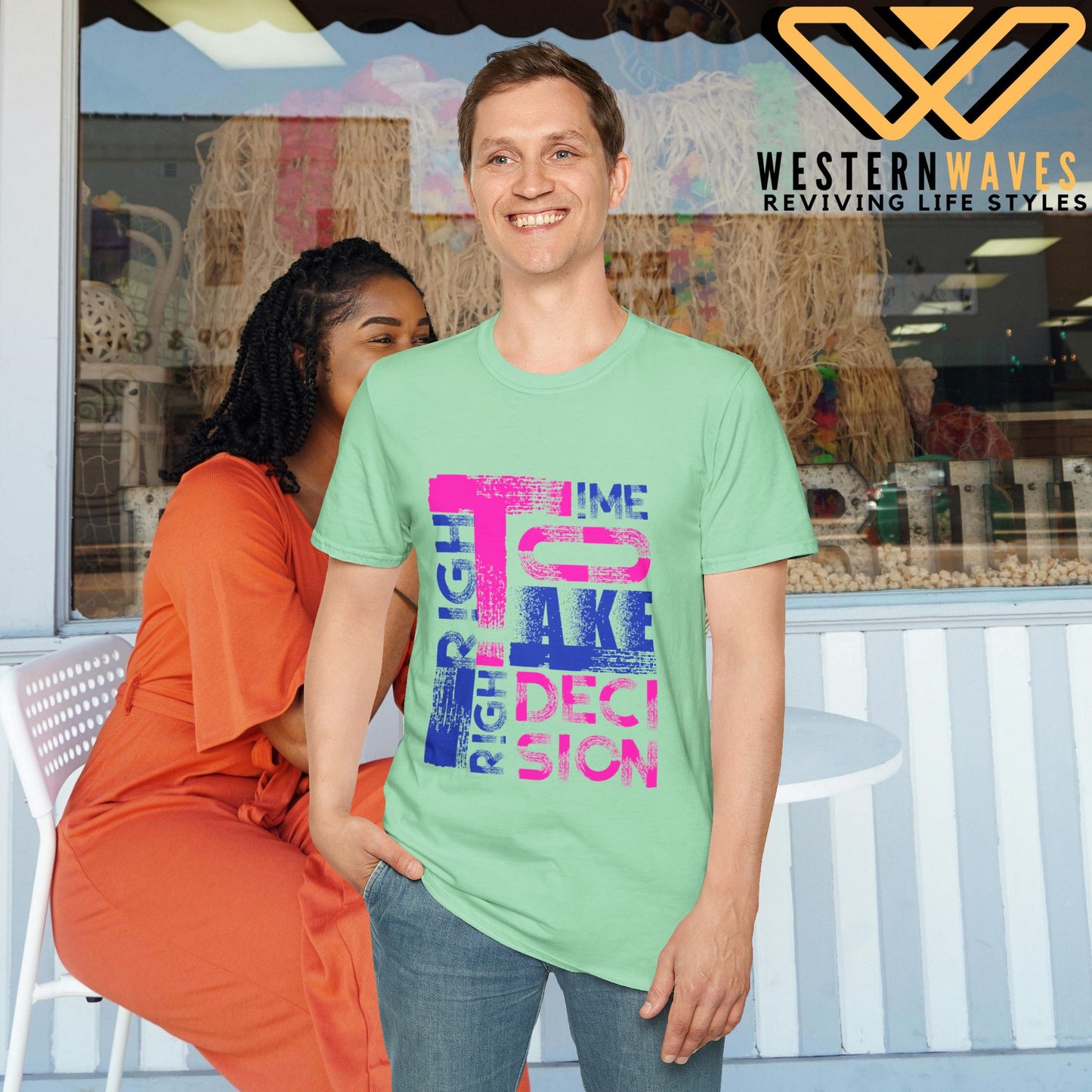 Unisex Softstyle T-Shirt_ N2+ Series USSTS FT2WW003_ Redefines Relaxation Limited Edition by WesternWaves: